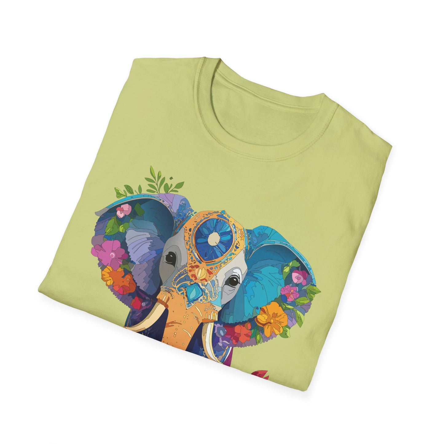 Elephant Shirt, T Shirt with Elephant, Elephant on T Shirt, T Shirt with Animation, Animals Tee Shirt