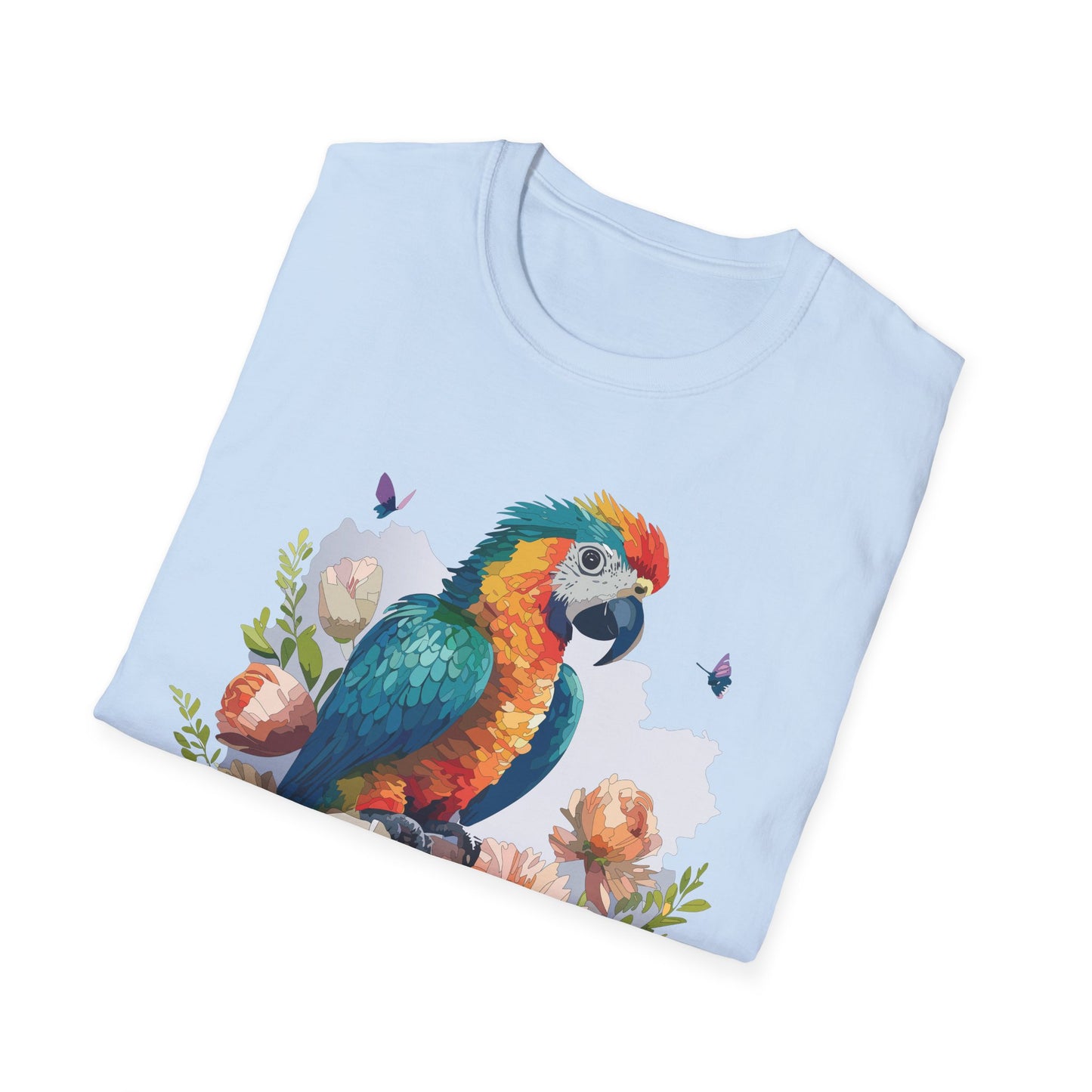 Bird T-Shirt, Floral Bird T Shirt, Shirt with Bird, Shirt with Animal