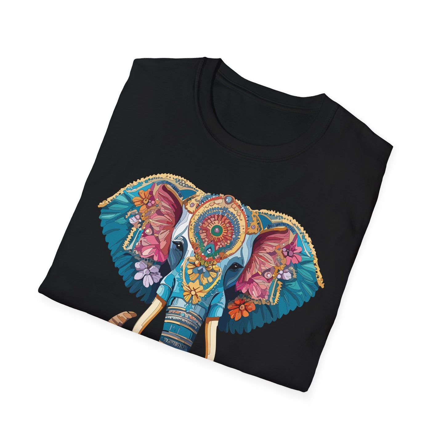 Elephant Shirt, T Shirt with Elephant, Elephant on T Shirt, T Shirt with Animation, Animals Tee Shirt