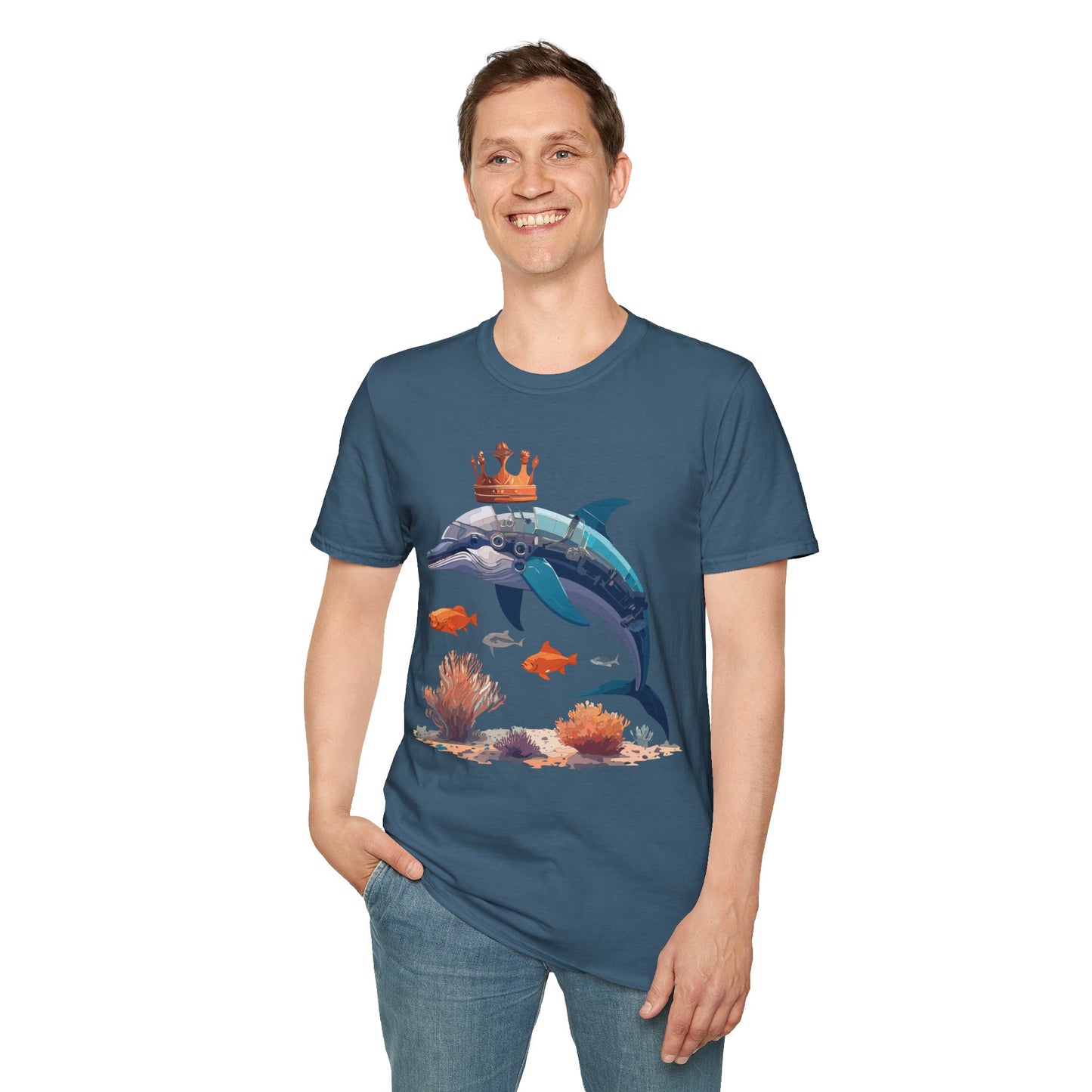 Dolphin Shirts, Shirt with Dolphin, Fish Tee Shirt, Animal Shirt