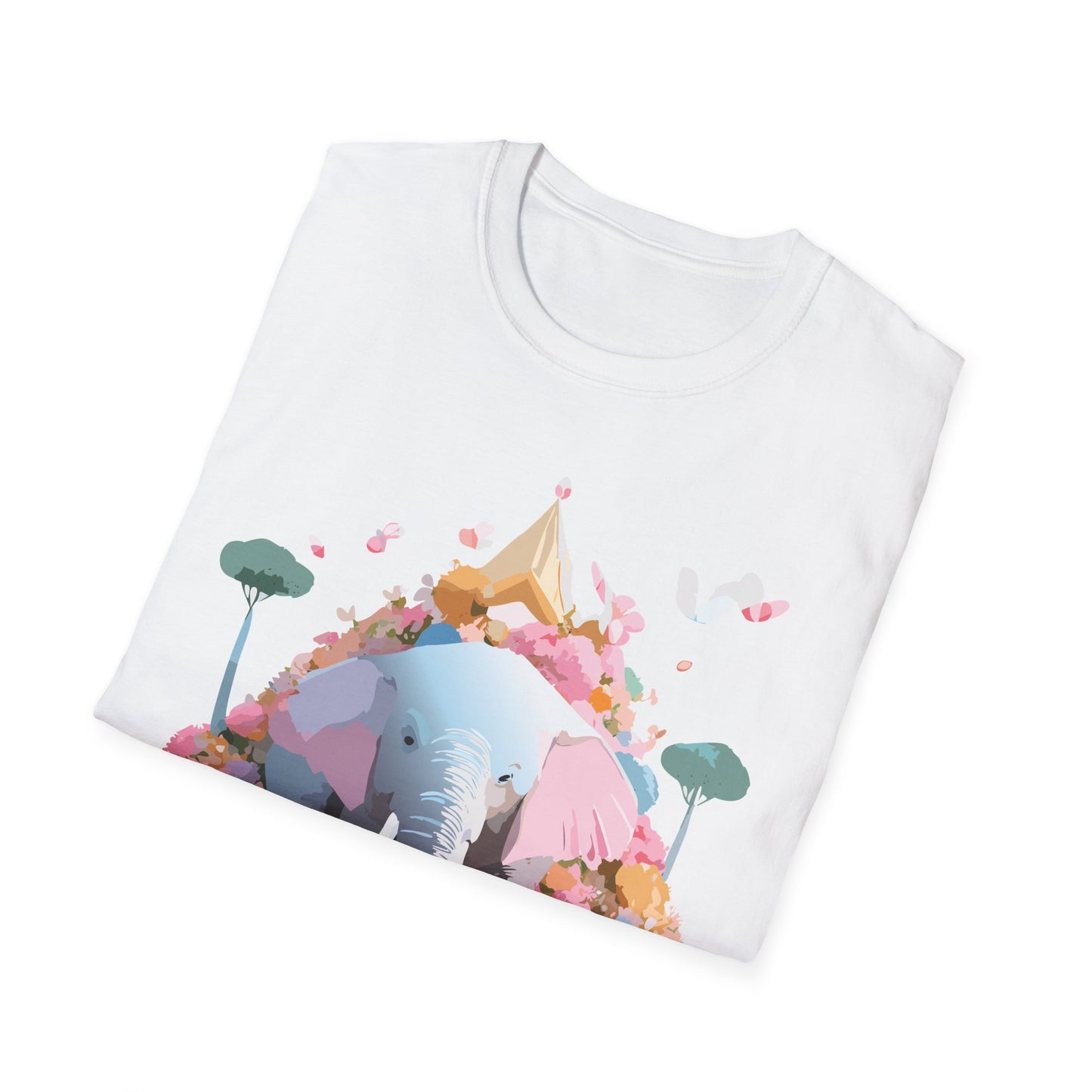 Elephant Shirt, T Shirt with Elephant, Elephant on T Shirt, T Shirt with Animation, Animals Tee Shirt