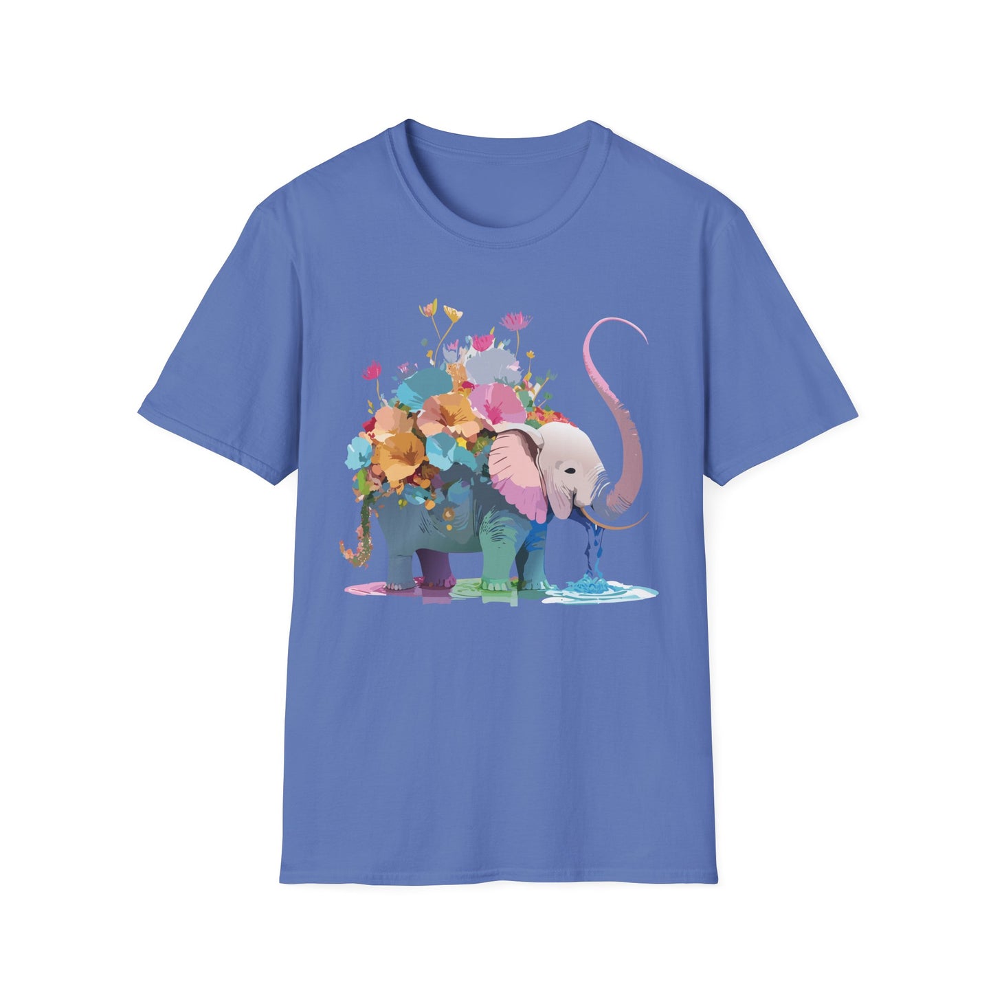 Elephant Shirt, T Shirt with Elephant, Elephant on T Shirt, T Shirt with Animation, Animals Tee Shirt