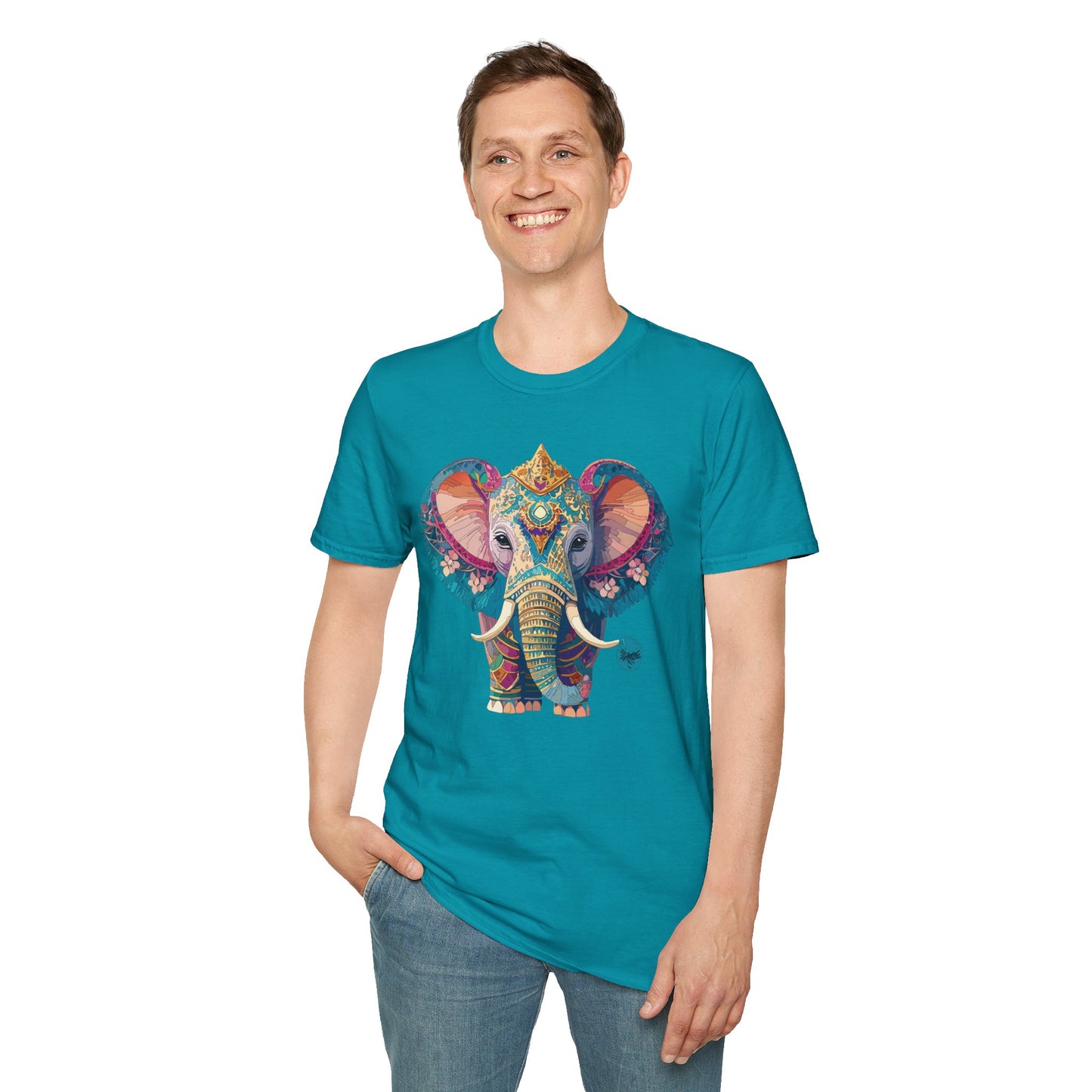 Elephant Shirt, T Shirt with Elephant, Elephant on T Shirt, T Shirt with Animation, Animals Tee Shirt
