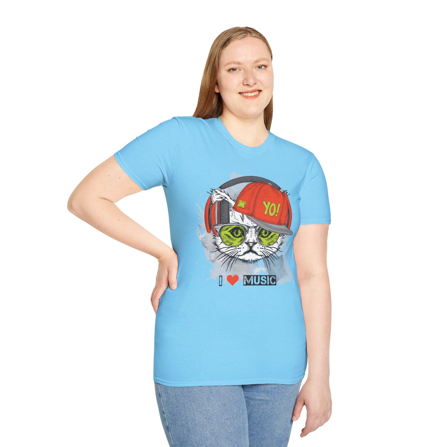 I love Music Animals Shirts, Shirt with Animals, Animals with Headphones Shirt