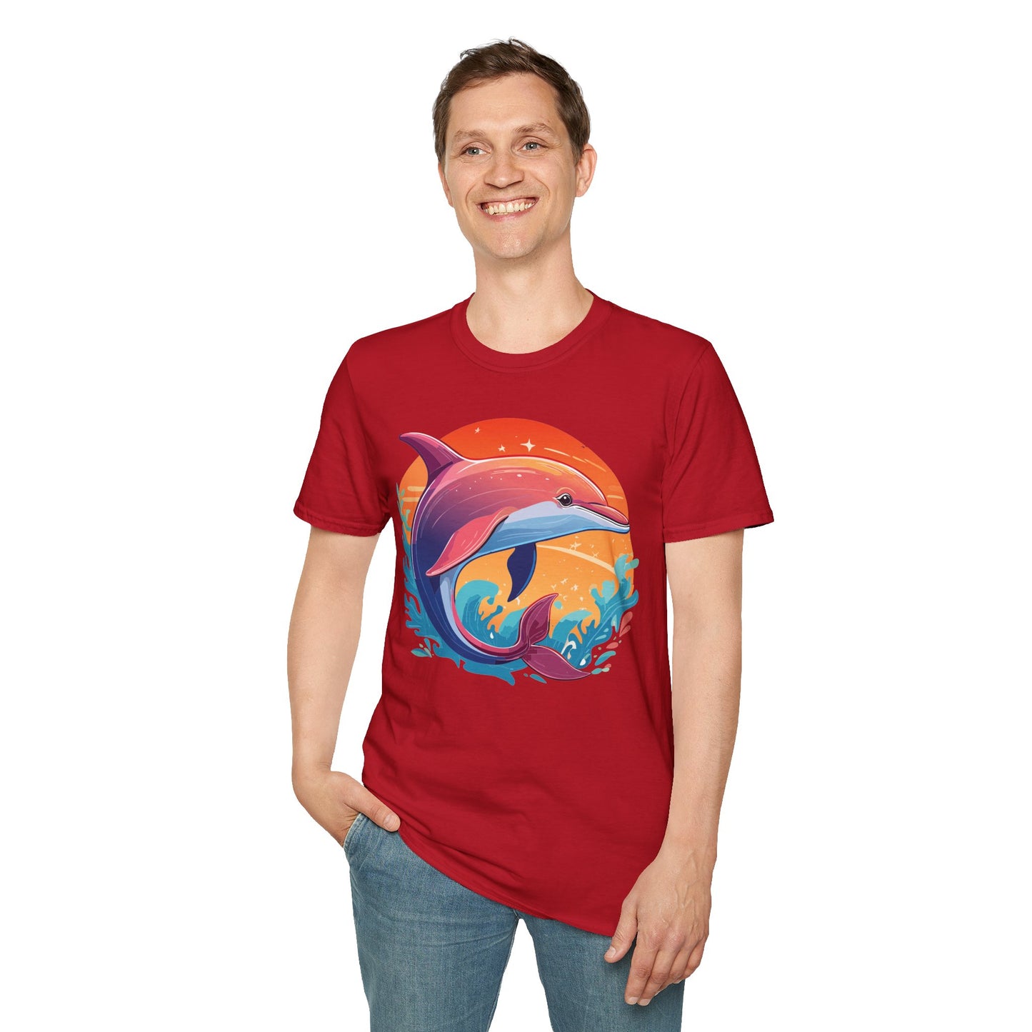 Dolphin Shirts, Shirt with Dolphin, Fish Tee Shirt, Animal Shirt