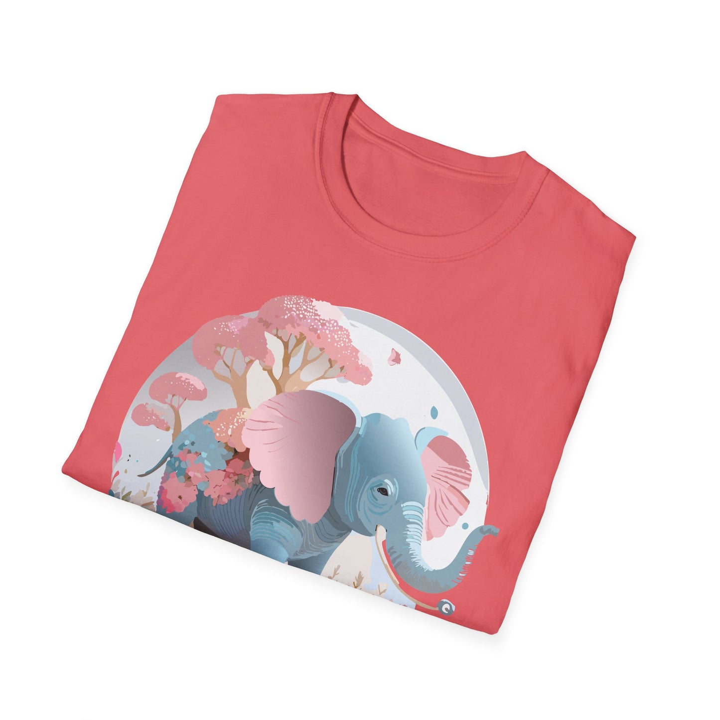 Elephant Shirt, T Shirt with Elephant, Elephant on T Shirt, T Shirt with Animation, Animals Tee Shirt