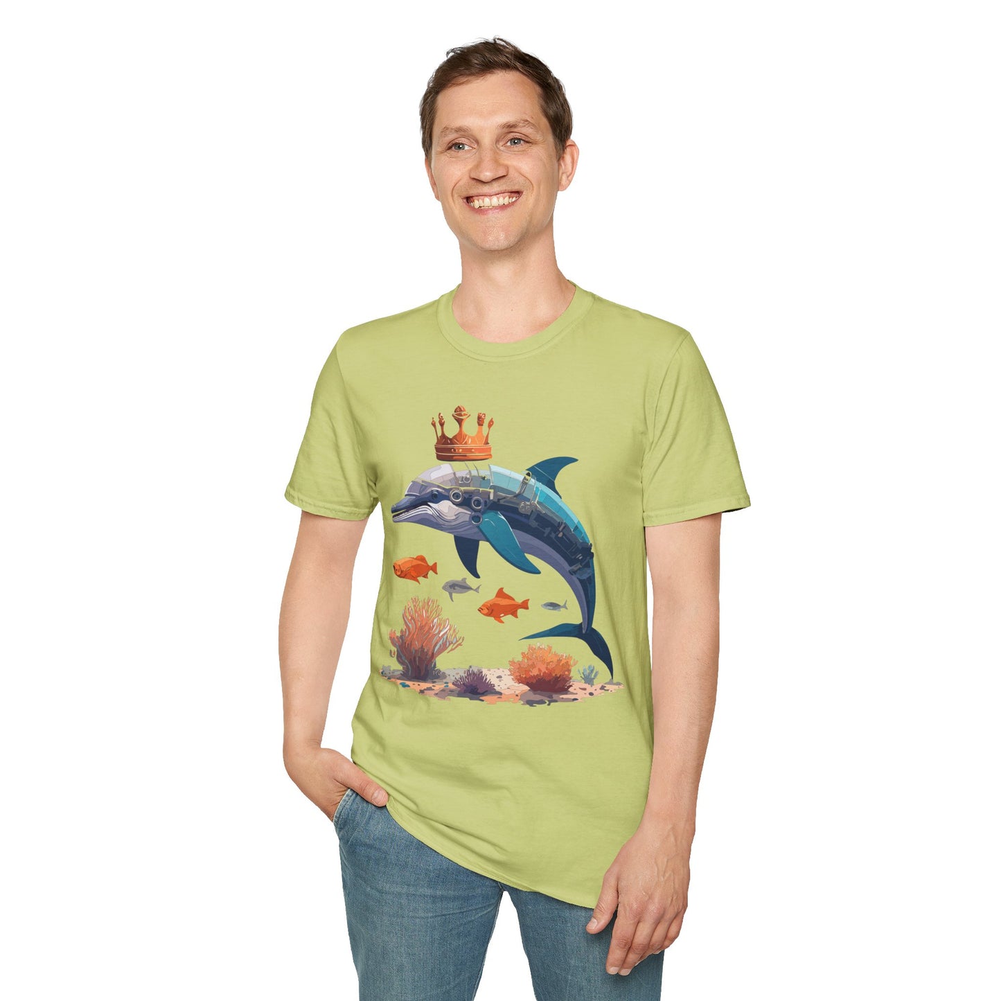 Dolphin Shirts, Shirt with Dolphin, Fish Tee Shirt, Animal Shirt