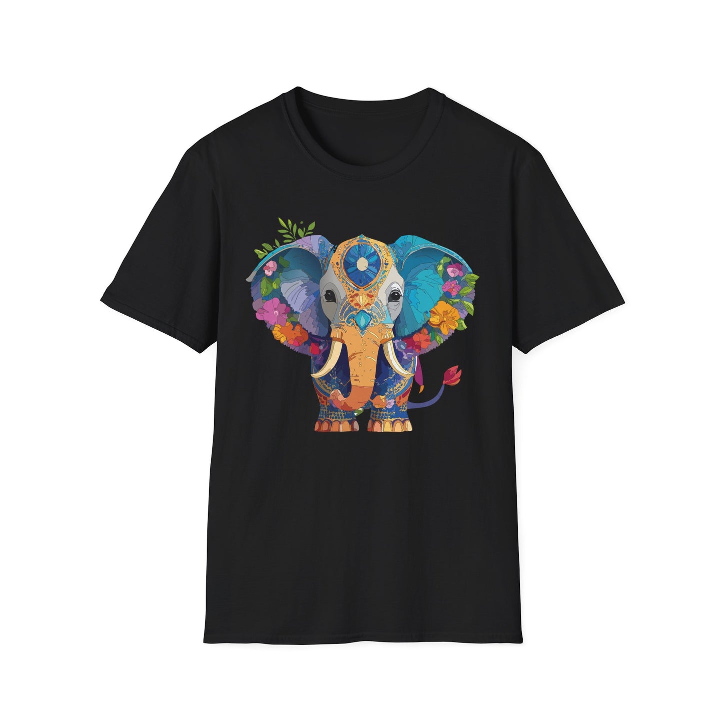 Elephant Shirt, T Shirt with Elephant, Elephant on T Shirt, T Shirt with Animation, Animals Tee Shirt