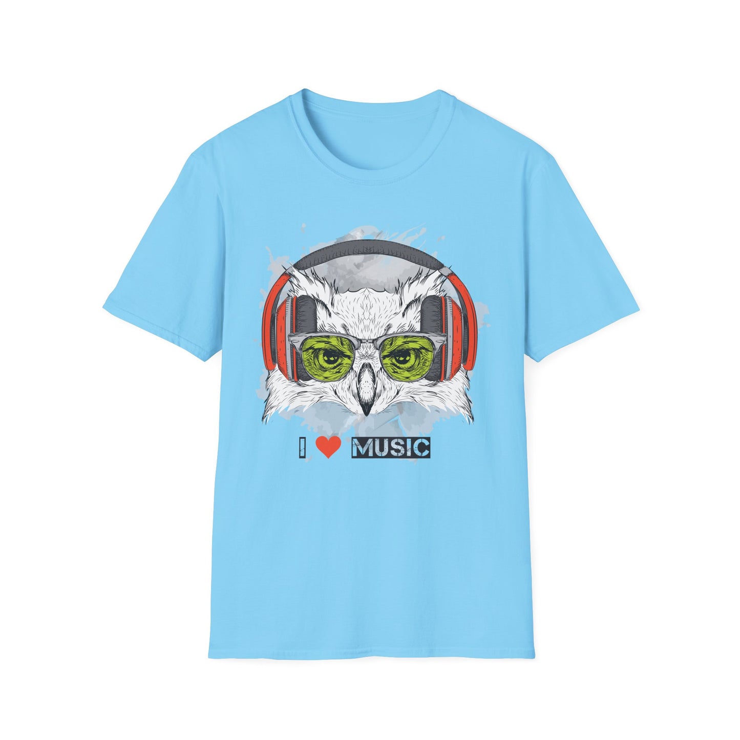 I love Music Animals Shirts, Shirt with Animals, Animals with Headphones Shirt