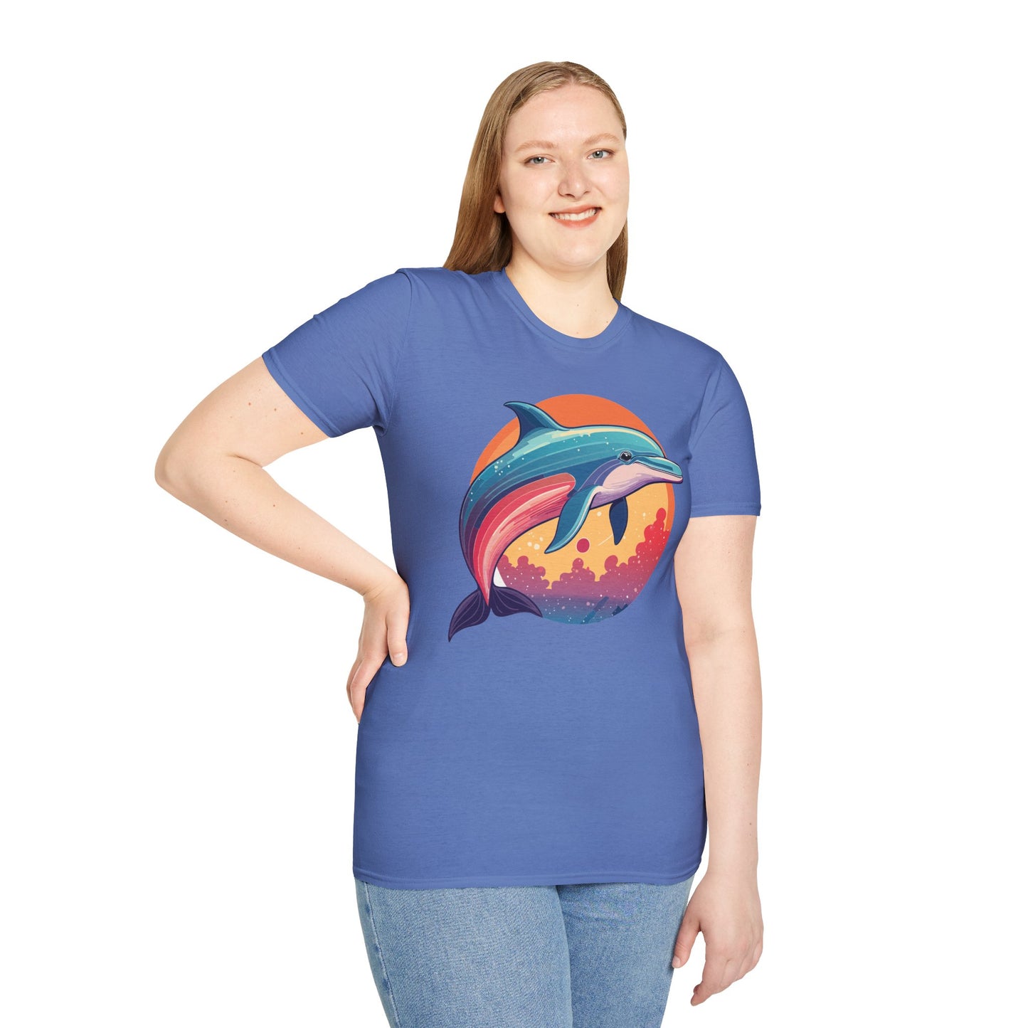 Dolphin Shirts, Shirt with Dolphin, Fish Tee Shirt, Animal Shirt