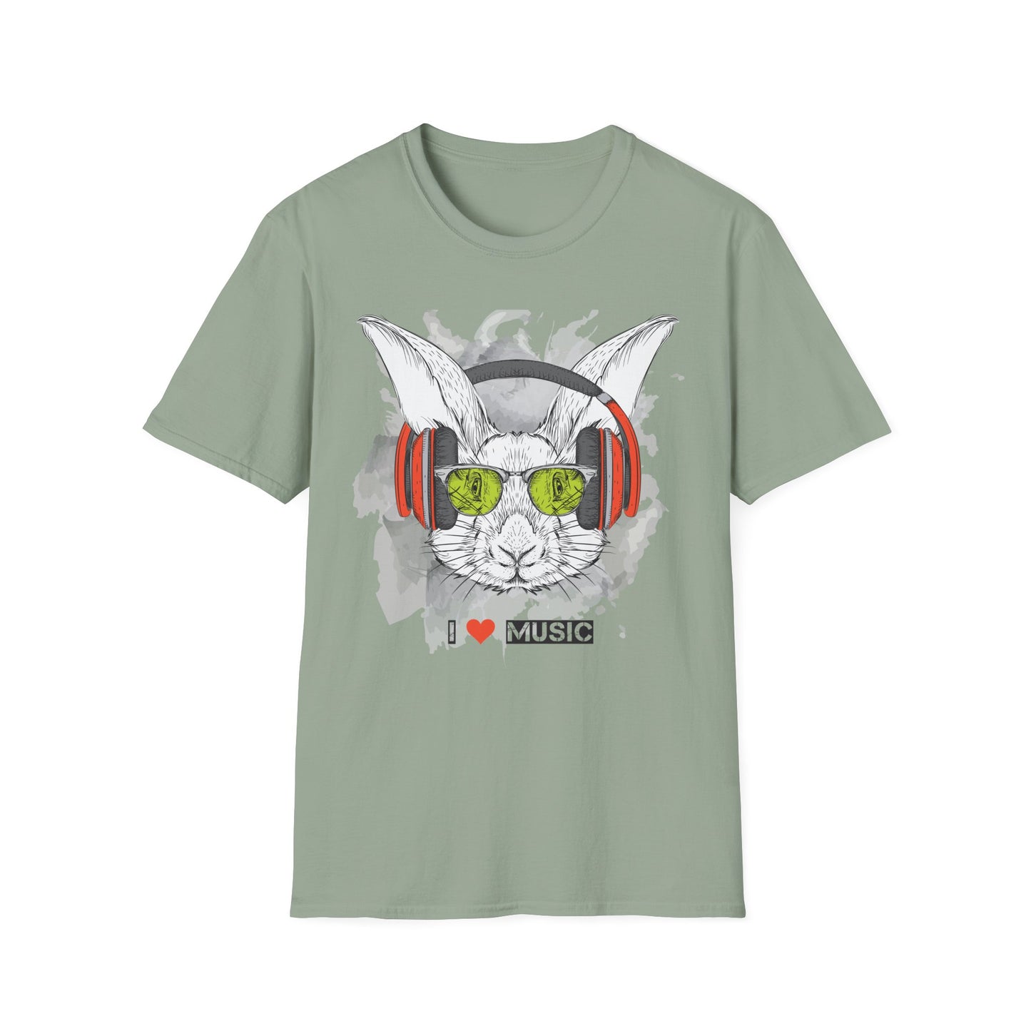 I love Music Animals Shirts, Shirt with Animals, Animals with Headphones Shirt