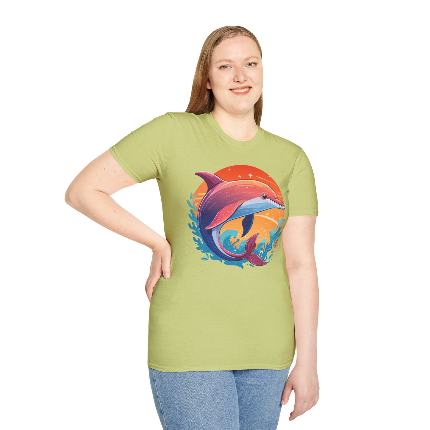 Dolphin Shirts, Shirt with Dolphin, Fish Tee Shirt, Animal Shirt