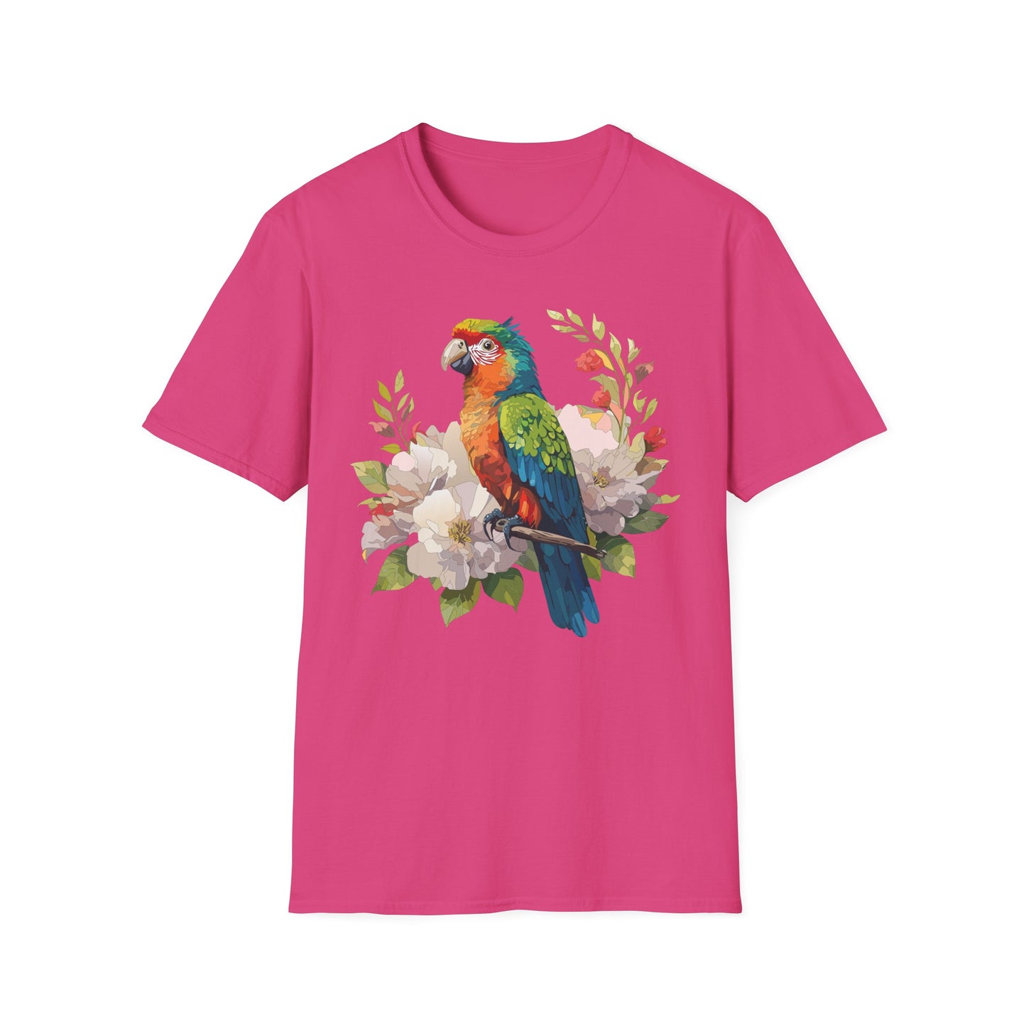 Bird T-Shirt, Floral Bird T Shirt, Shirt with Bird, Shirt with Animal