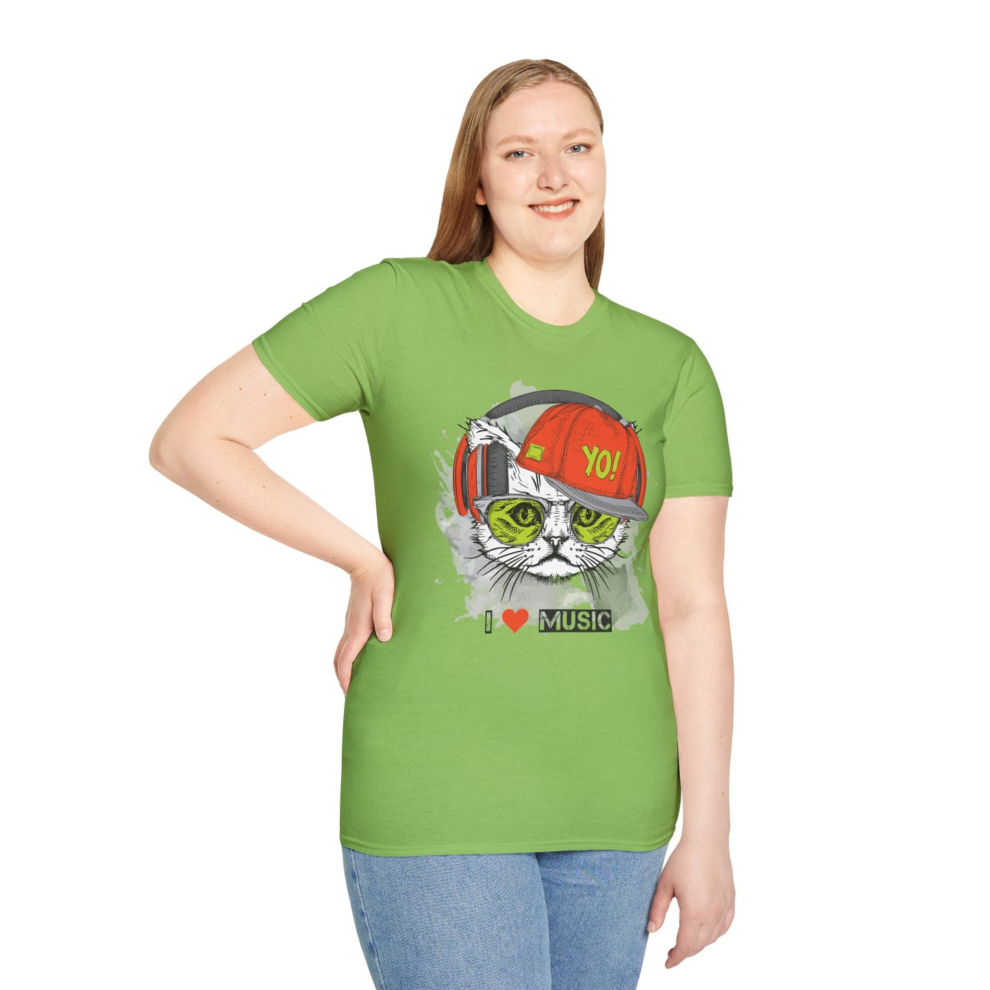 I love Music Animals Shirts, Shirt with Animals, Animals with Headphones Shirt