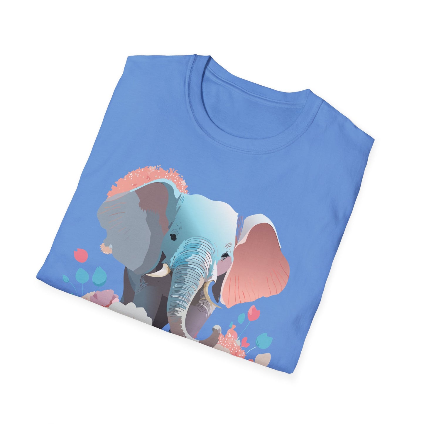 Elephant Shirt, T Shirt with Elephant, Elephant on T Shirt, T Shirt with Animation, Animals Tee Shirt