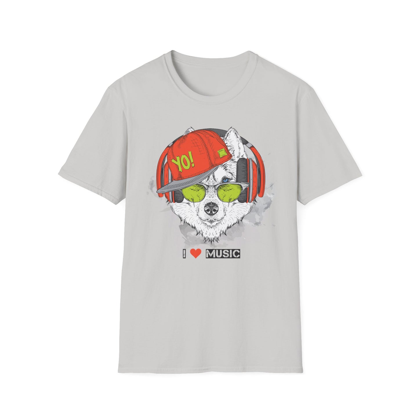 I love Music Animals Shirts, Shirt with Animals, Animals with Headphones Shirt
