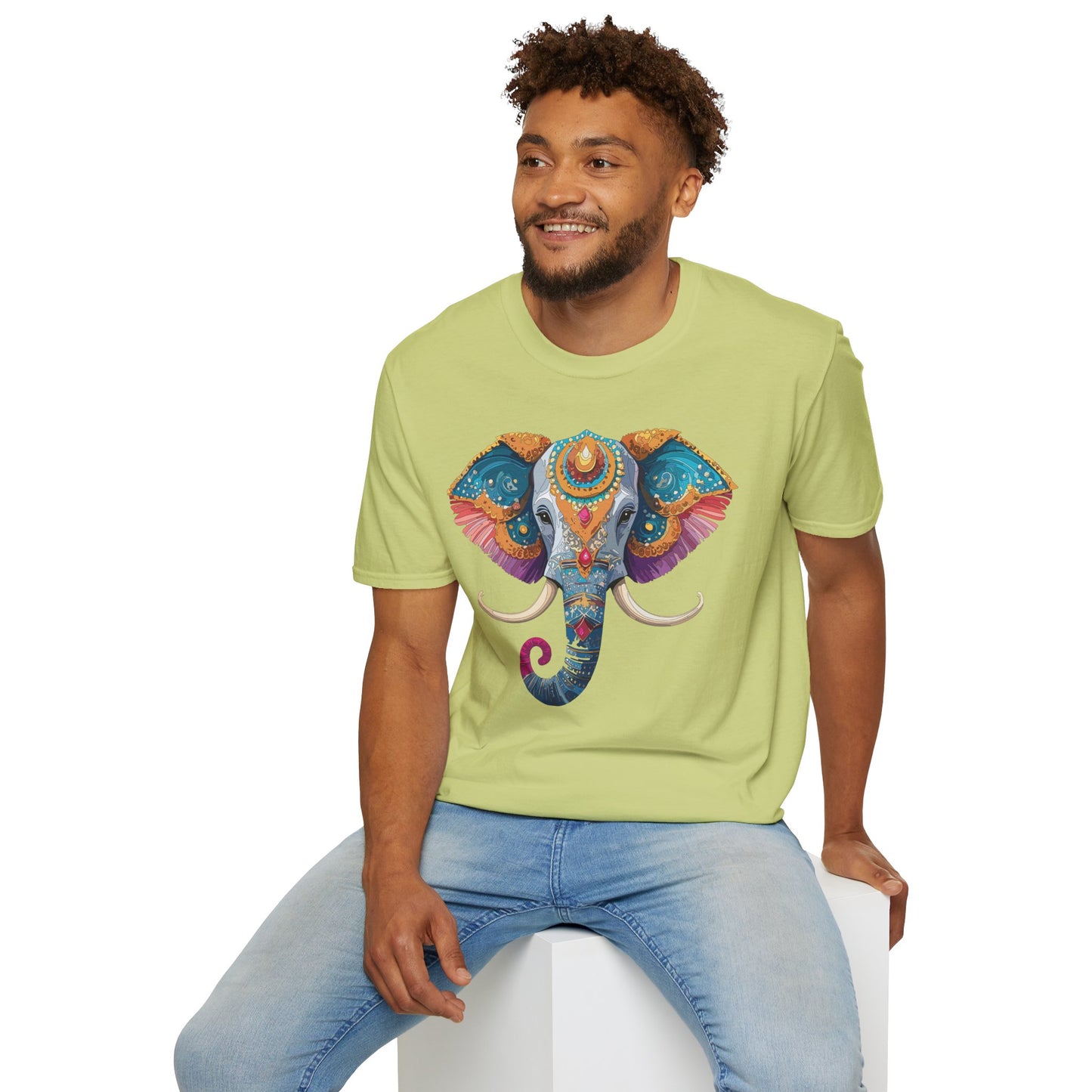 Elephant Shirt, T Shirt with Elephant, Elephant on T Shirt, T Shirt with Animation, Animals Tee Shirt