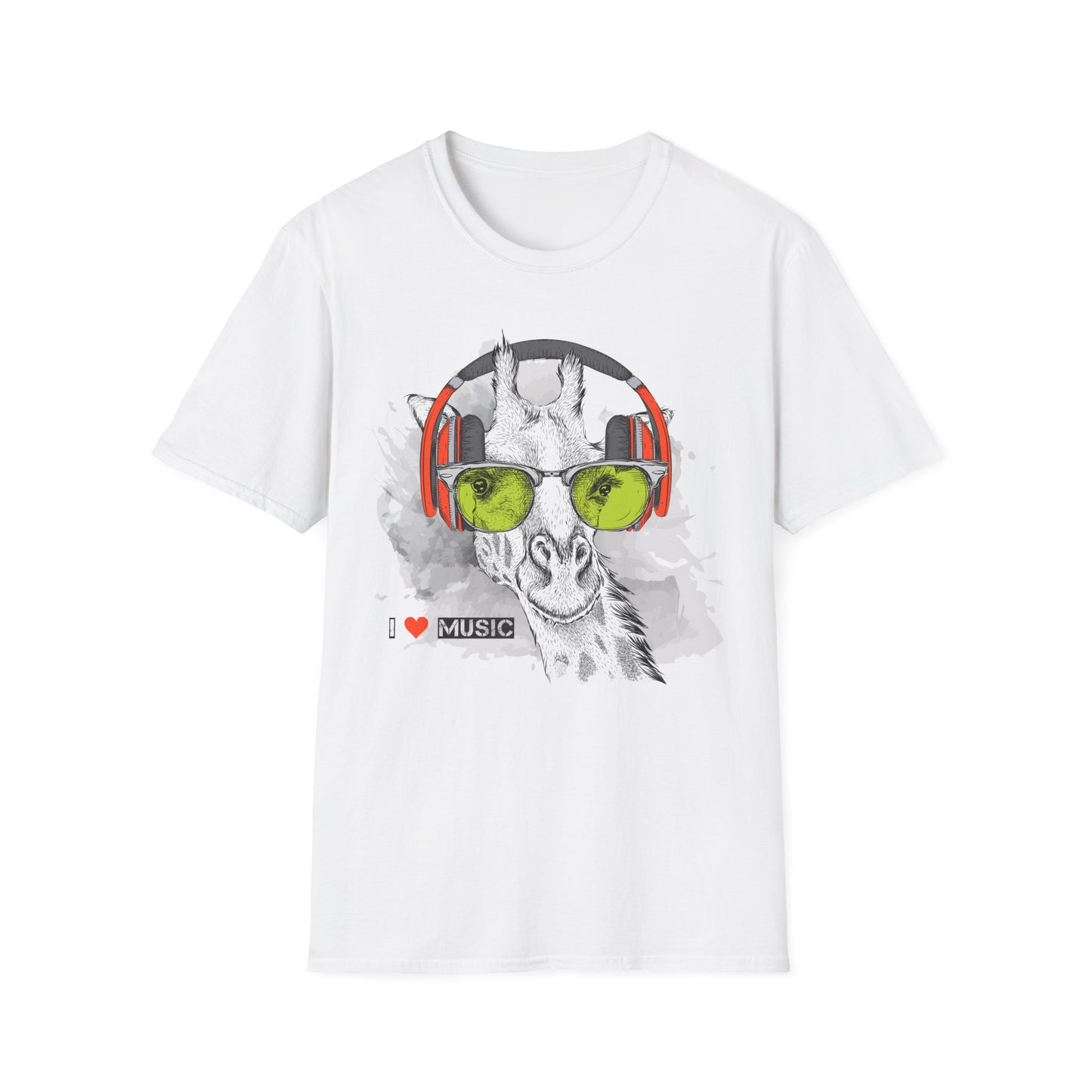I love Music Animals Shirts, Shirt with Animals, Animals with Headphones Shirt