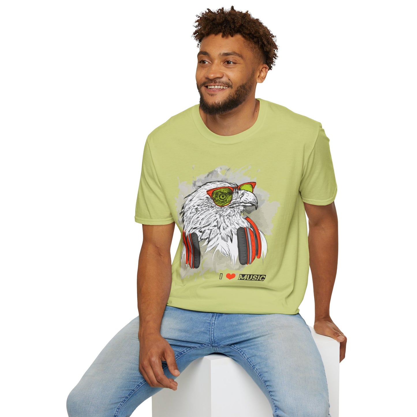 I love Music Animals Shirts, Shirt with Animals, Animals with Headphones Shirt
