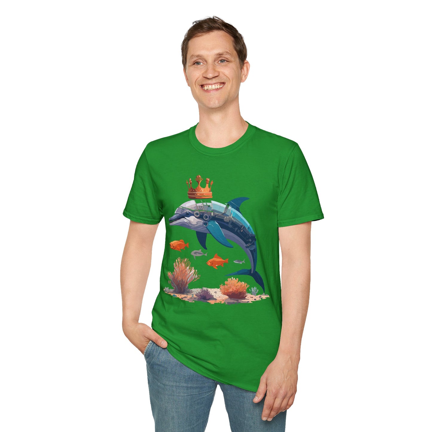 Dolphin Shirts, Shirt with Dolphin, Fish Tee Shirt, Animal Shirt