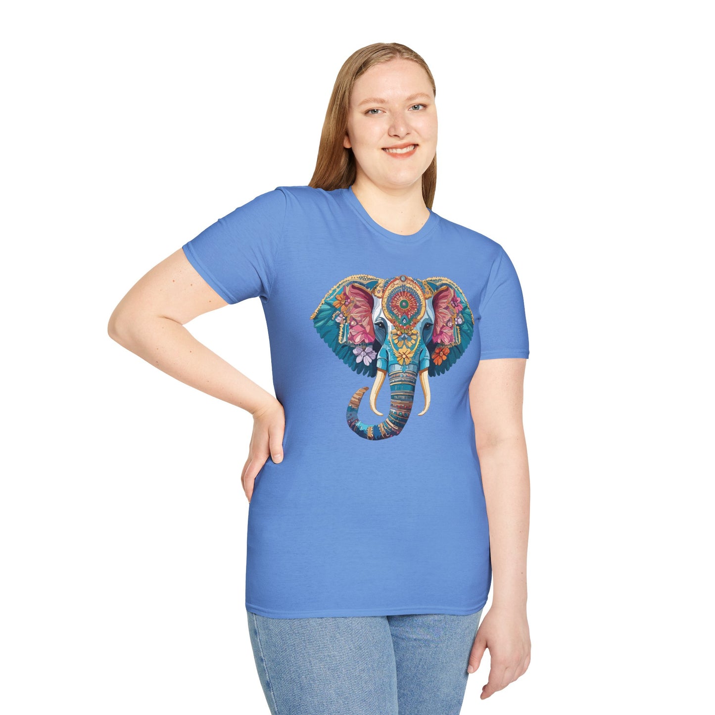 Elephant Shirt, T Shirt with Elephant, Elephant on T Shirt, T Shirt with Animation, Animals Tee Shirt