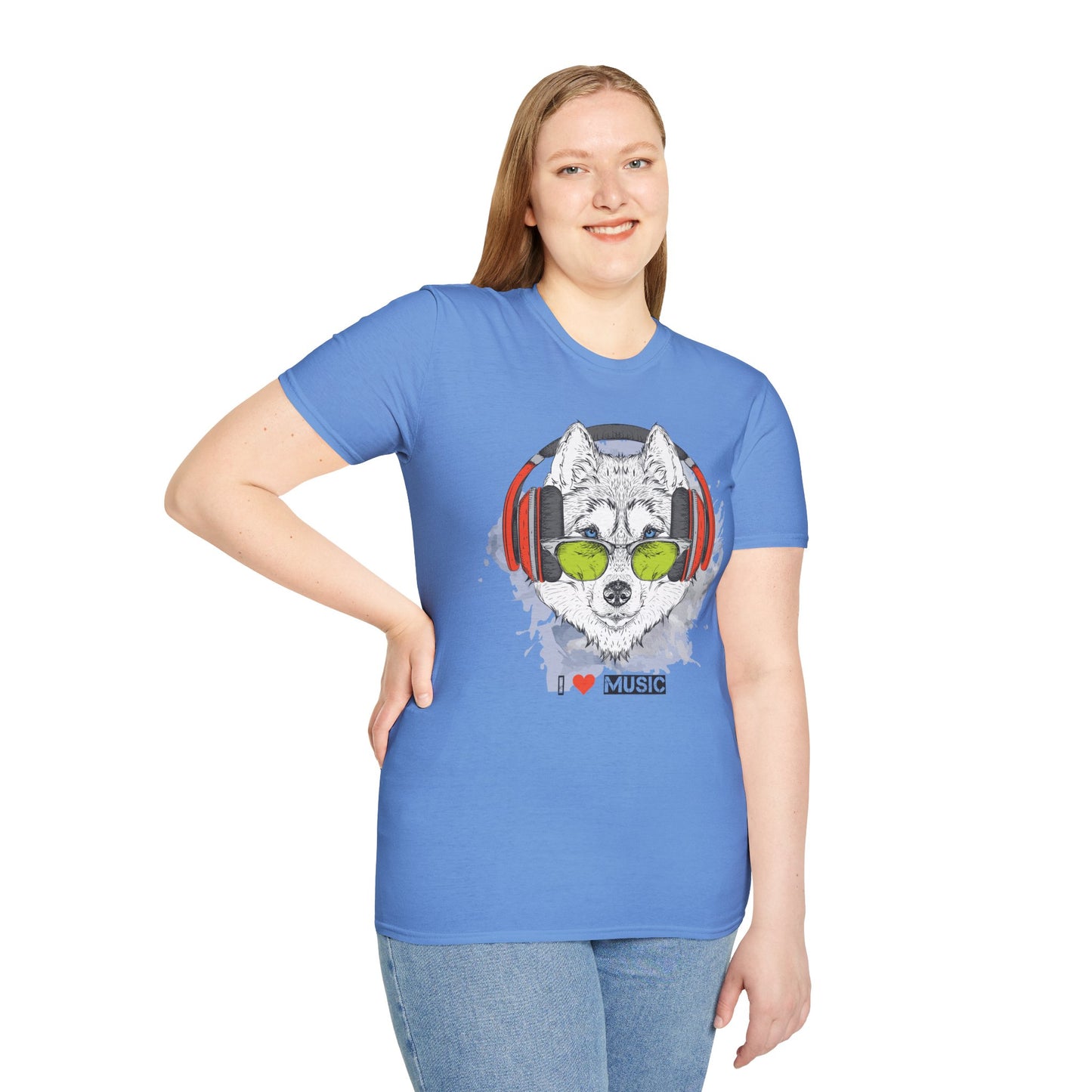 I love Music Animals Shirts, Shirt with Animals, Animals with Headphones Shirt