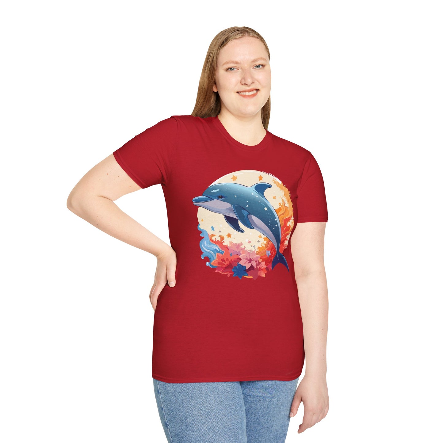 Dolphin Shirts, Shirt with Dolphin, Fish Tee Shirt, Animal Shirt