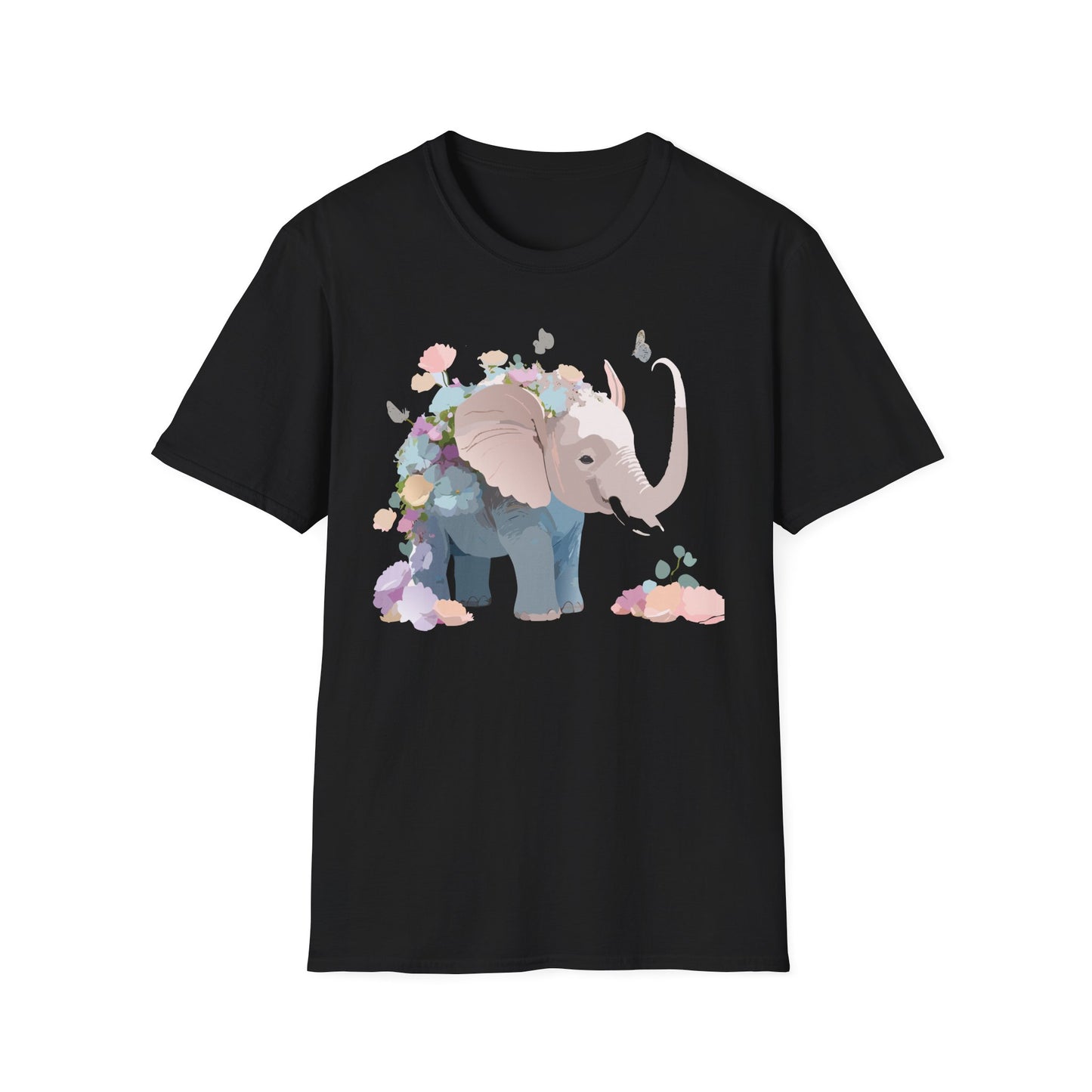 Elephant Shirt, T Shirt with Elephant, Elephant on T Shirt, T Shirt with Animation, Animals Tee Shirt