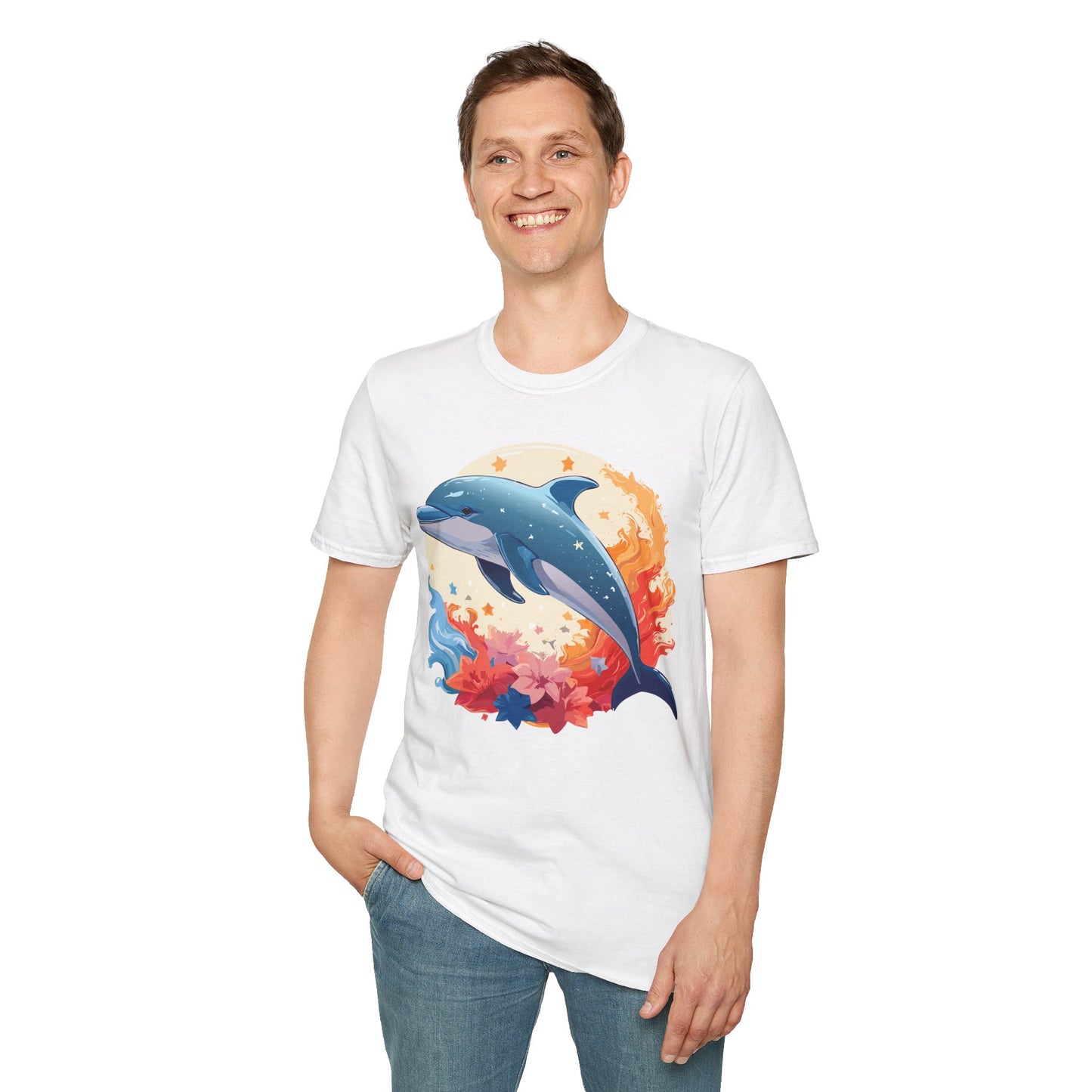 Dolphin Shirts, Shirt with Dolphin, Fish Tee Shirt, Animal Shirt