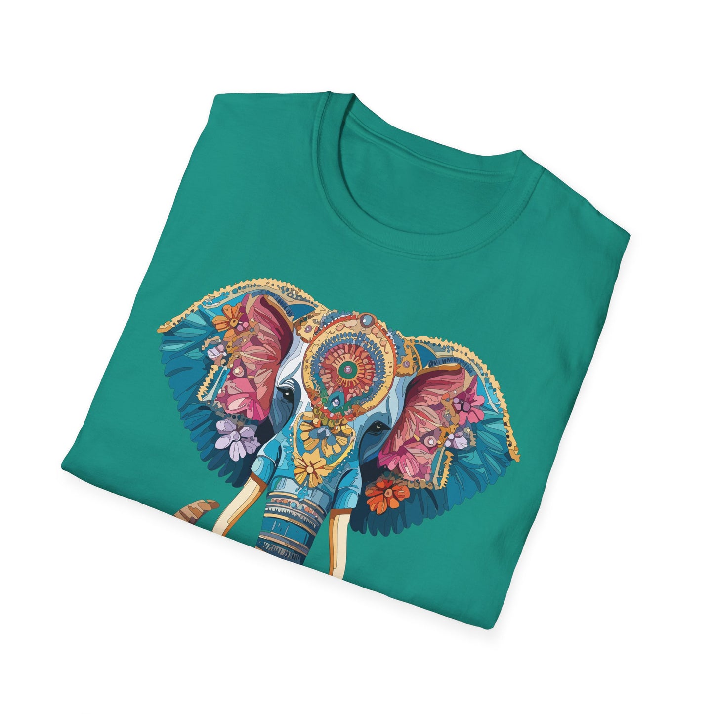 Elephant Shirt, T Shirt with Elephant, Elephant on T Shirt, T Shirt with Animation, Animals Tee Shirt