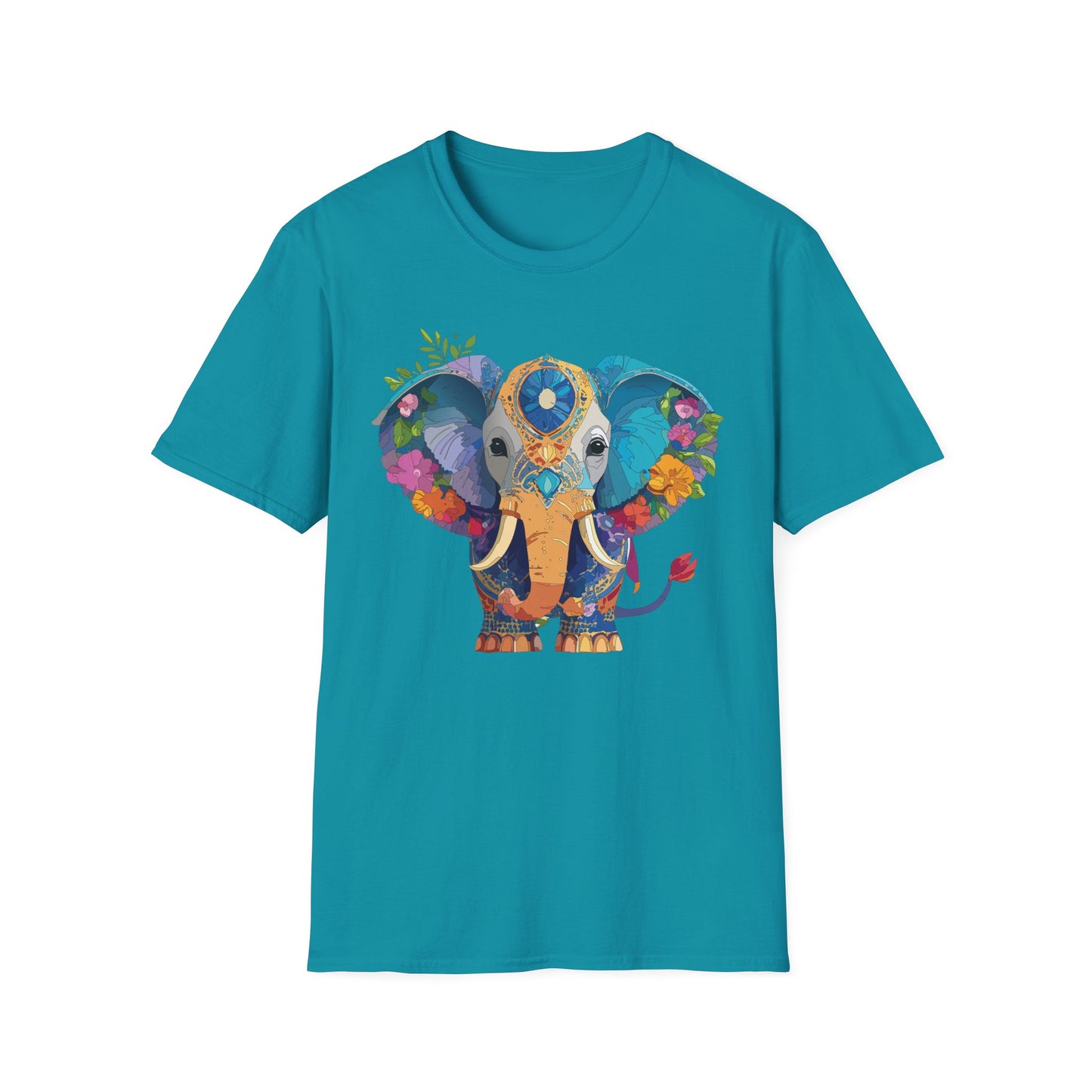 Elephant Shirt, T Shirt with Elephant, Elephant on T Shirt, T Shirt with Animation, Animals Tee Shirt