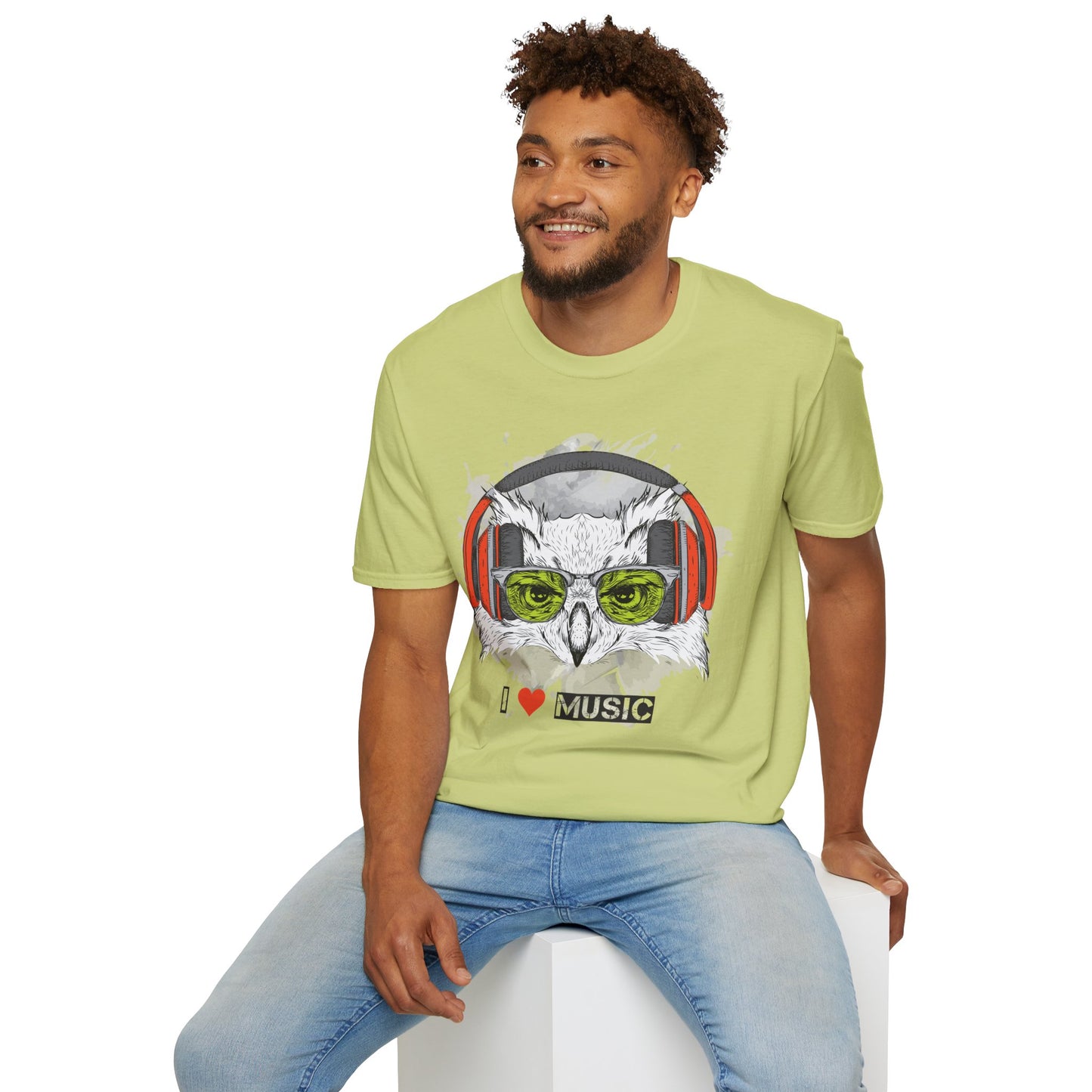 I love Music Animals Shirts, Shirt with Animals, Animals with Headphones Shirt