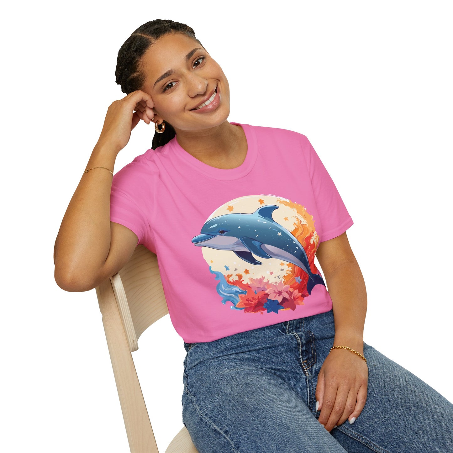 Dolphin Shirts, Shirt with Dolphin, Fish Tee Shirt, Animal Shirt