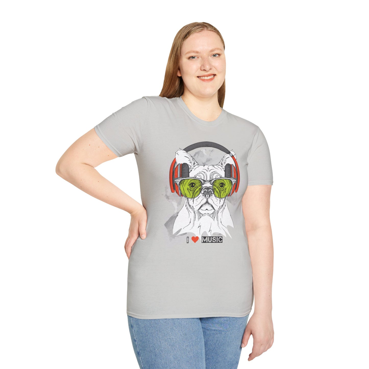 I love Music Animals Shirts, Shirt with Animals, Animals with Headphones Shirt