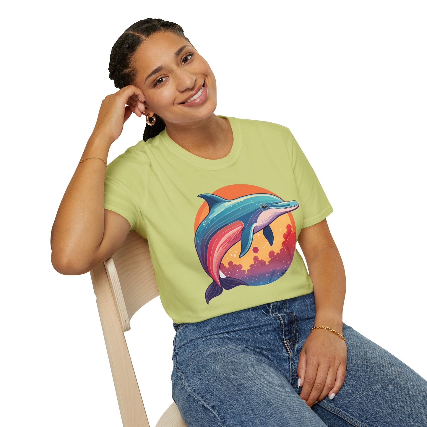 Dolphin Shirts, Shirt with Dolphin, Fish Tee Shirt, Animal Shirt