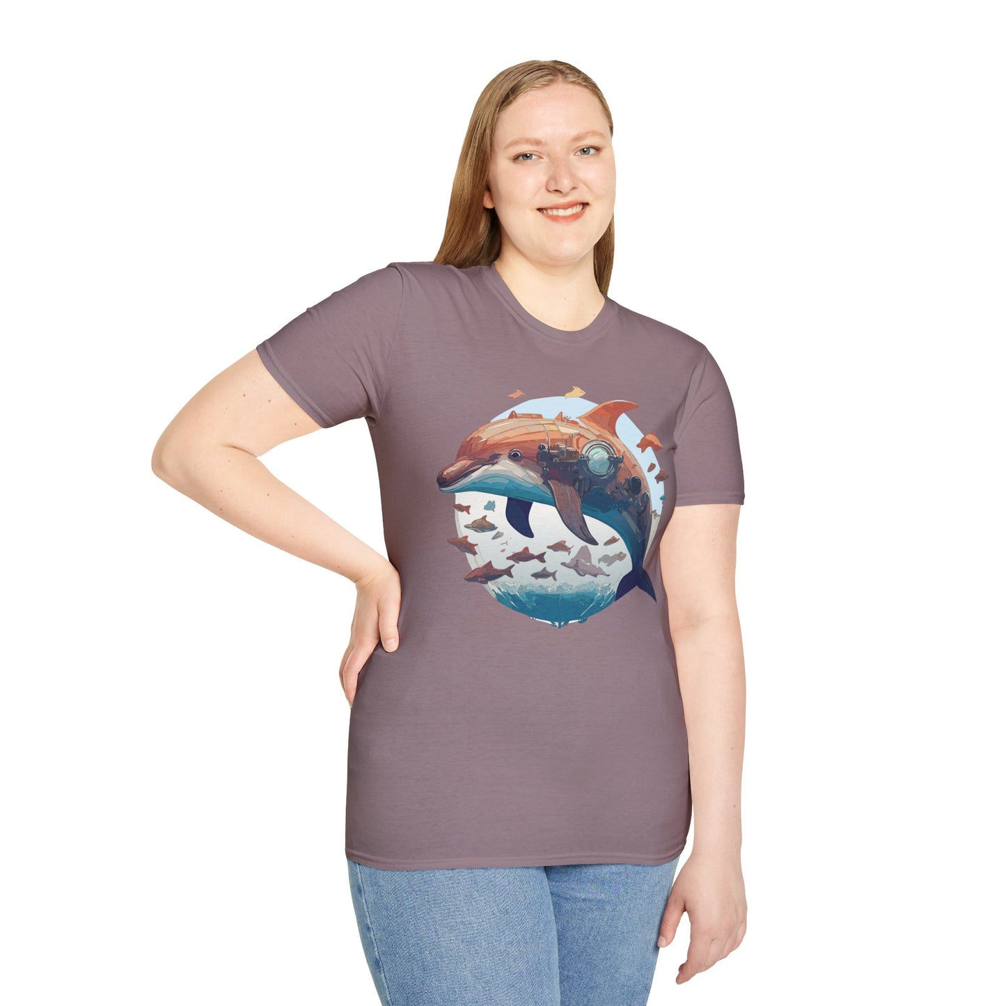 Dolphin Shirts, Shirt with Dolphin, Fish Tee Shirt, Animal Shirt