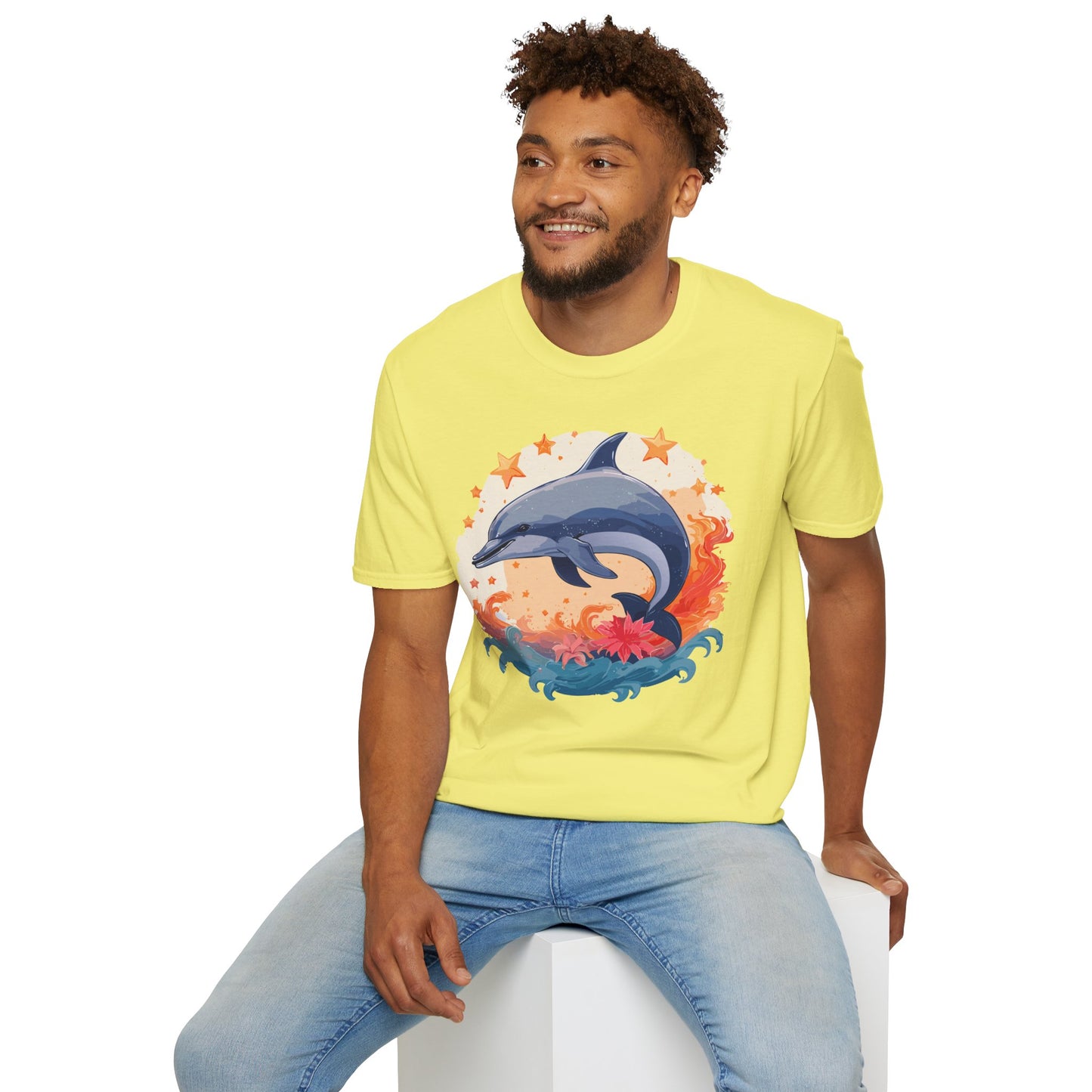 Dolphin Shirts, Shirt with Dolphin, Fish Tee Shirt, Animal Shirt