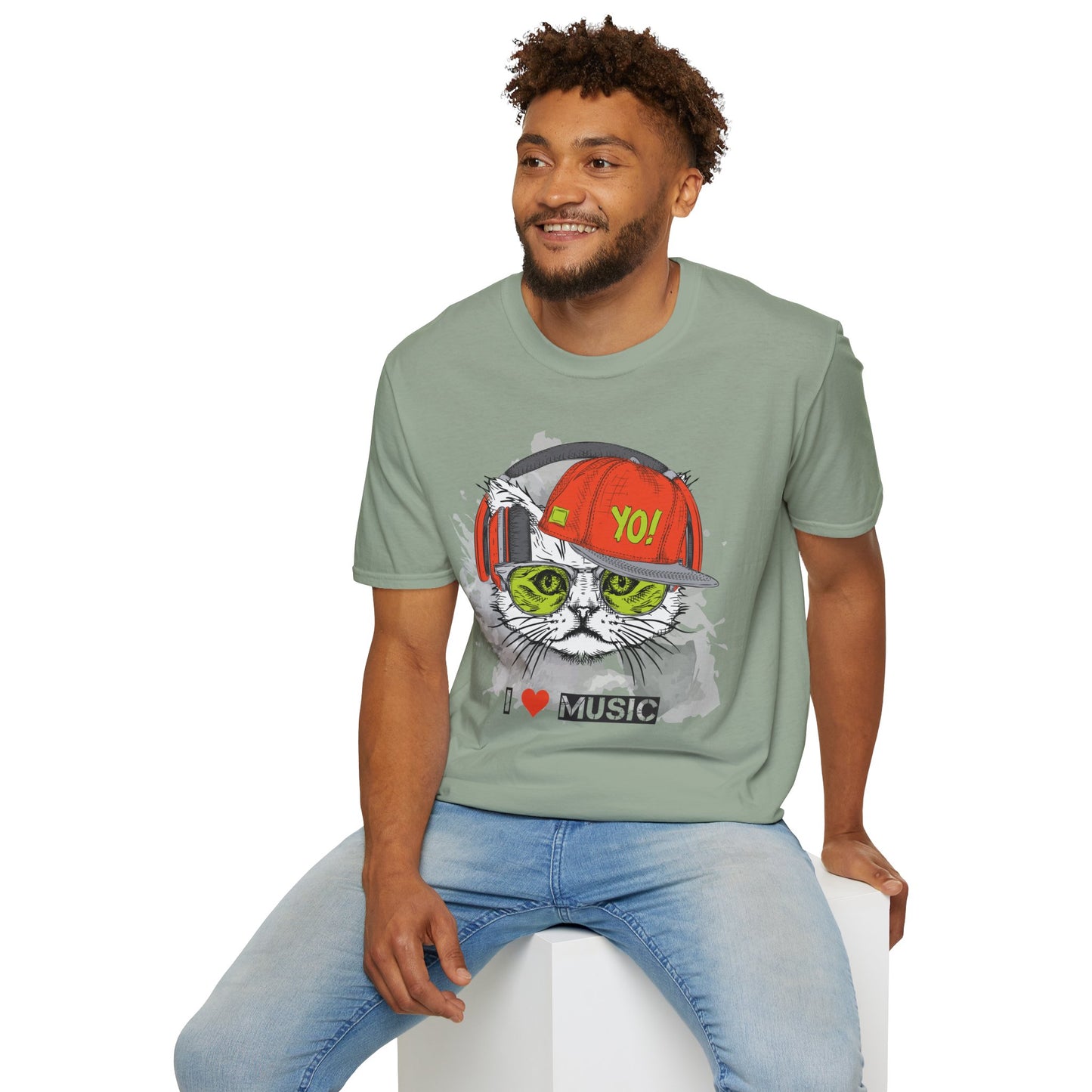 I love Music Animals Shirts, Shirt with Animals, Animals with Headphones Shirt