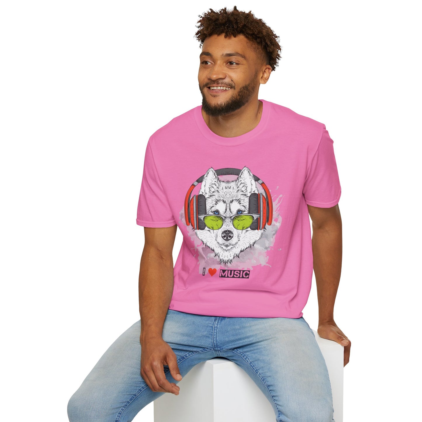 I love Music Animals Shirts, Shirt with Animals, Animals with Headphones Shirt
