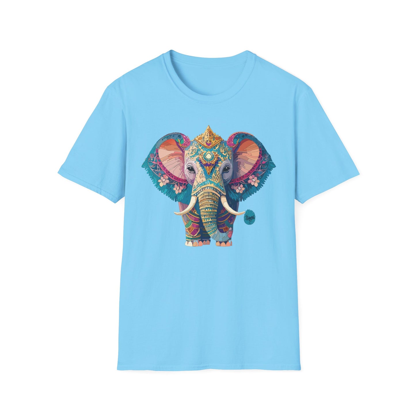 Elephant Shirt, T Shirt with Elephant, Elephant on T Shirt, T Shirt with Animation, Animals Tee Shirt