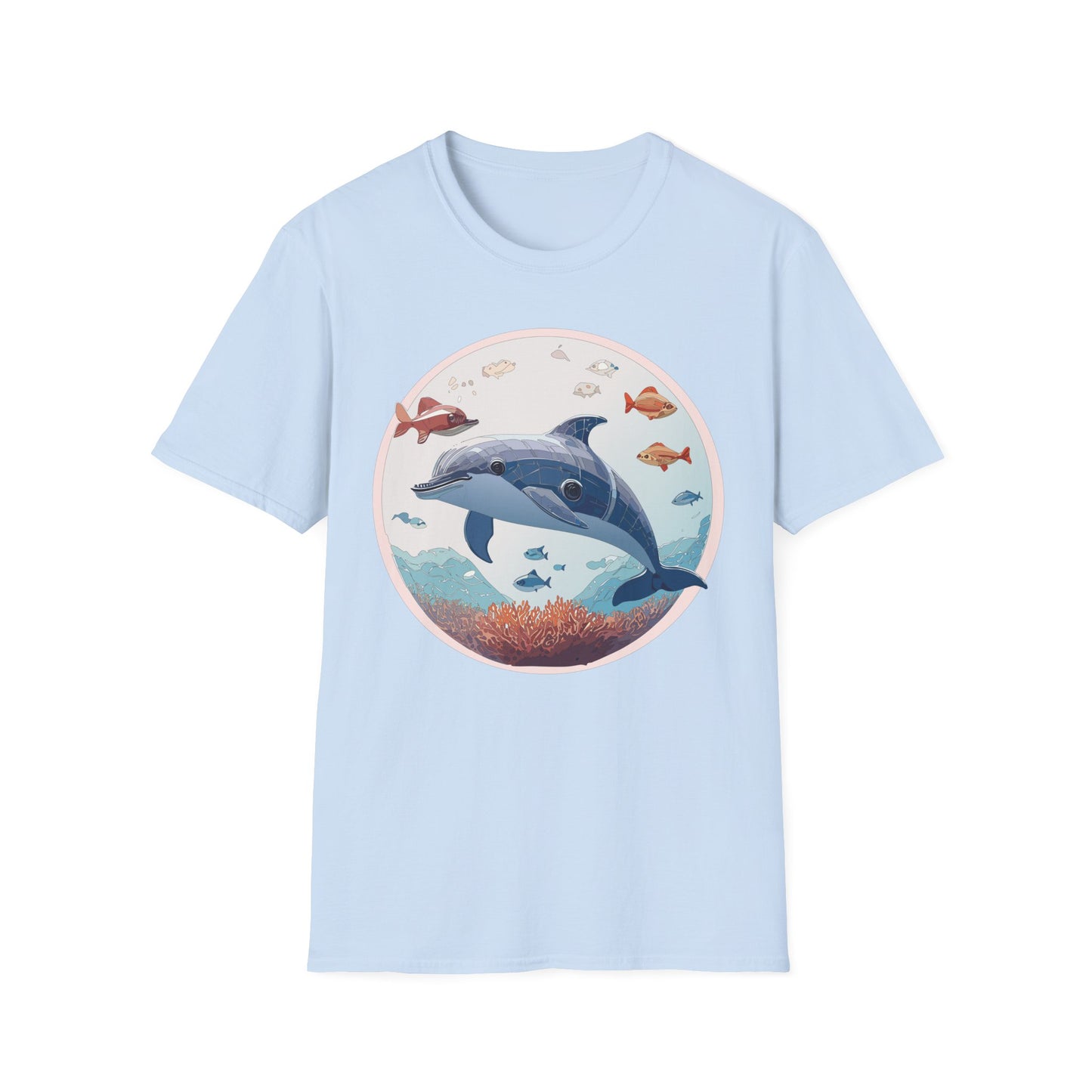 Dolphin Shirts, Shirt with Dolphin, Fish Tee Shirt, Animal Shirt