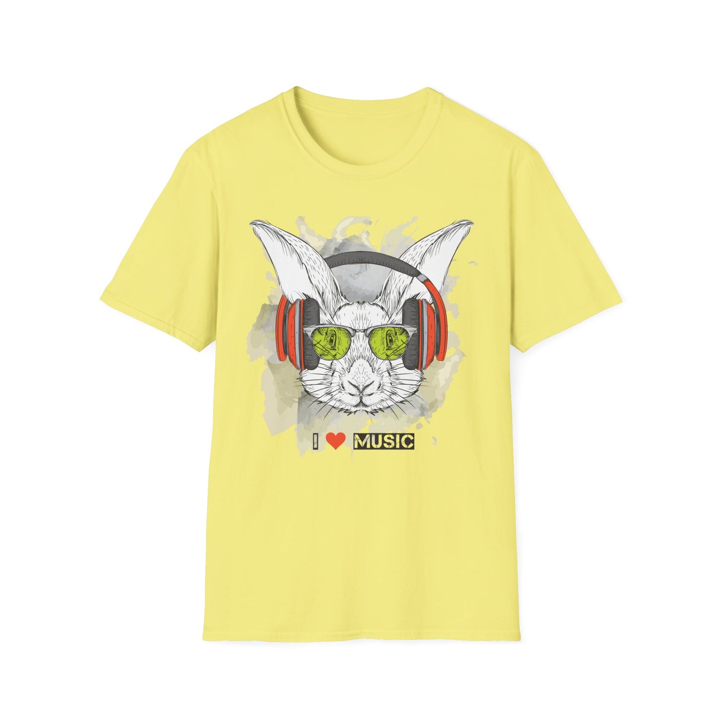 I love Music Animals Shirts, Shirt with Animals, Animals with Headphones Shirt