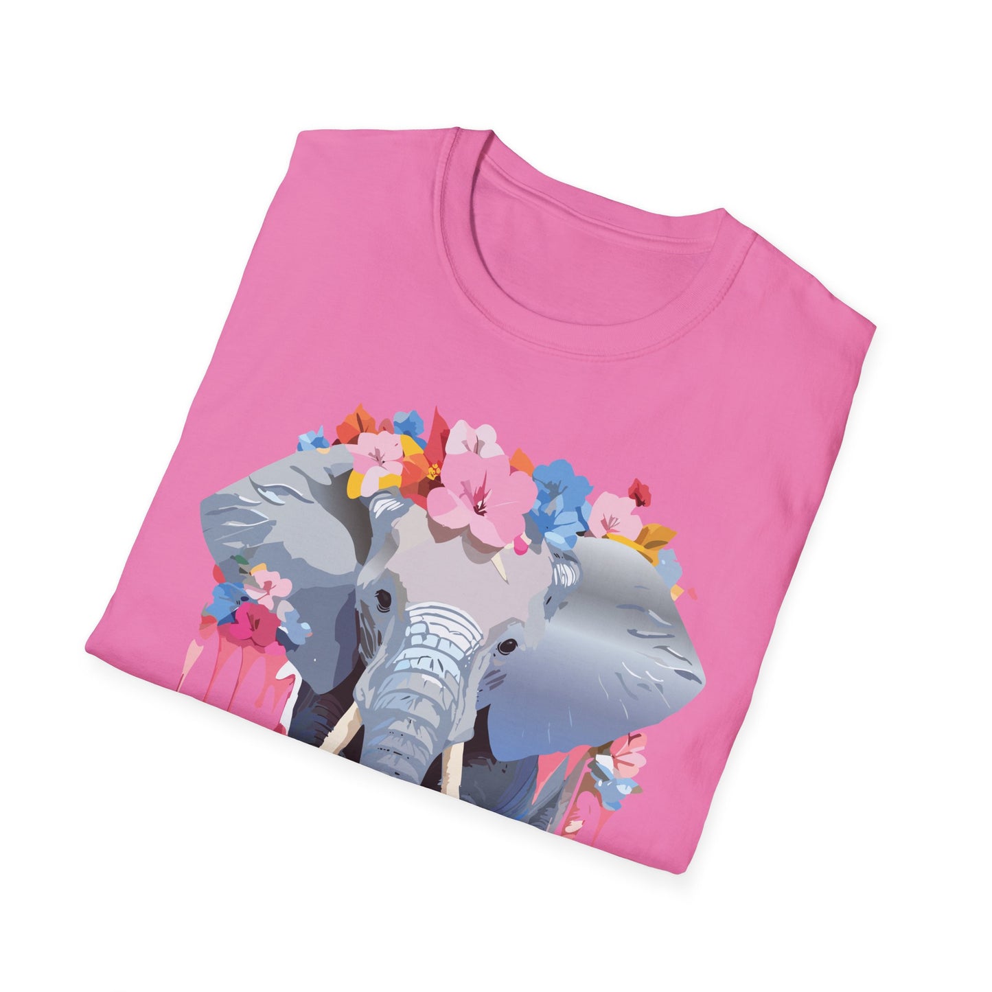 Elephant Shirt, T Shirt with Elephant, Elephant on T Shirt, T Shirt with Animation, Animals Tee Shirt