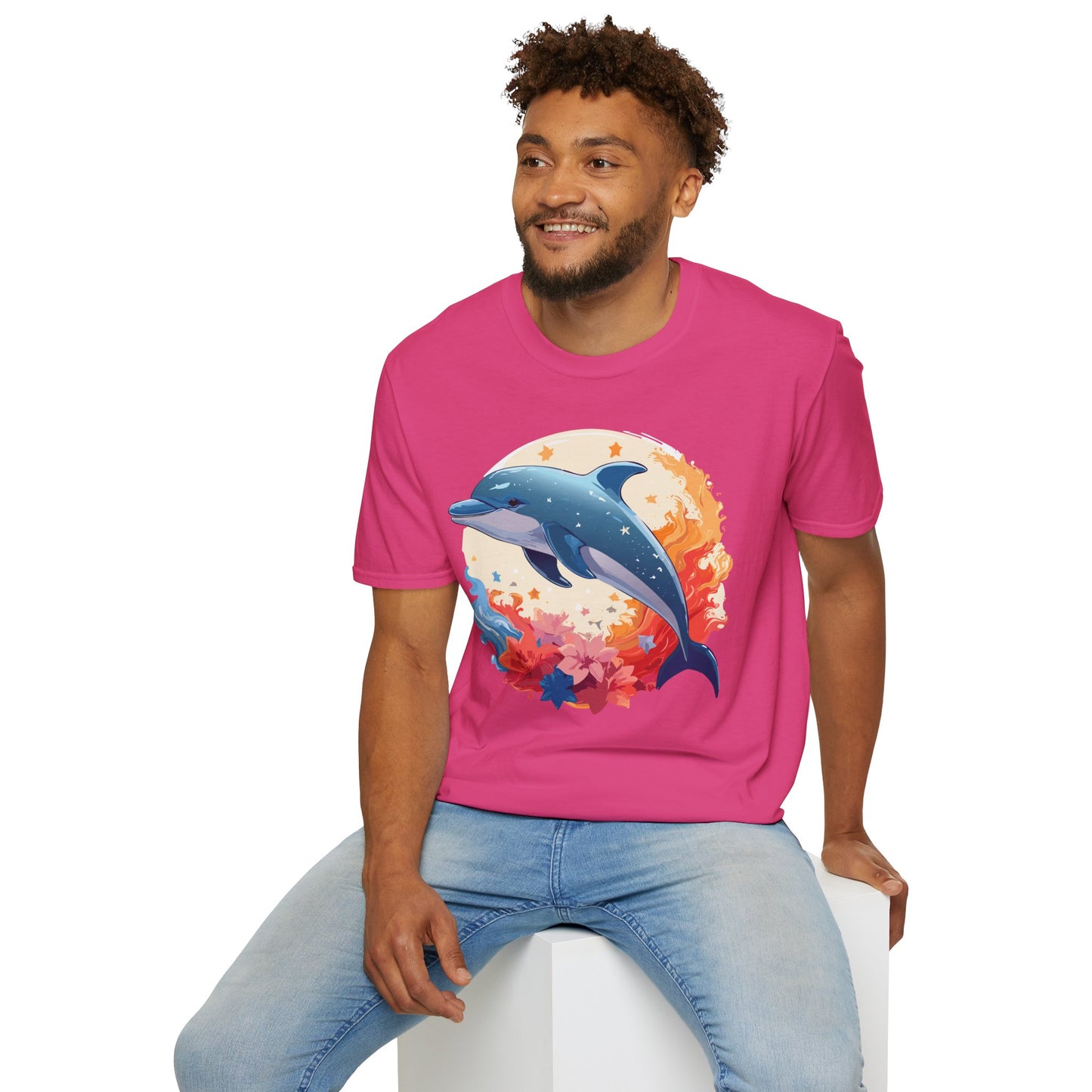 Dolphin Shirts, Shirt with Dolphin, Fish Tee Shirt, Animal Shirt