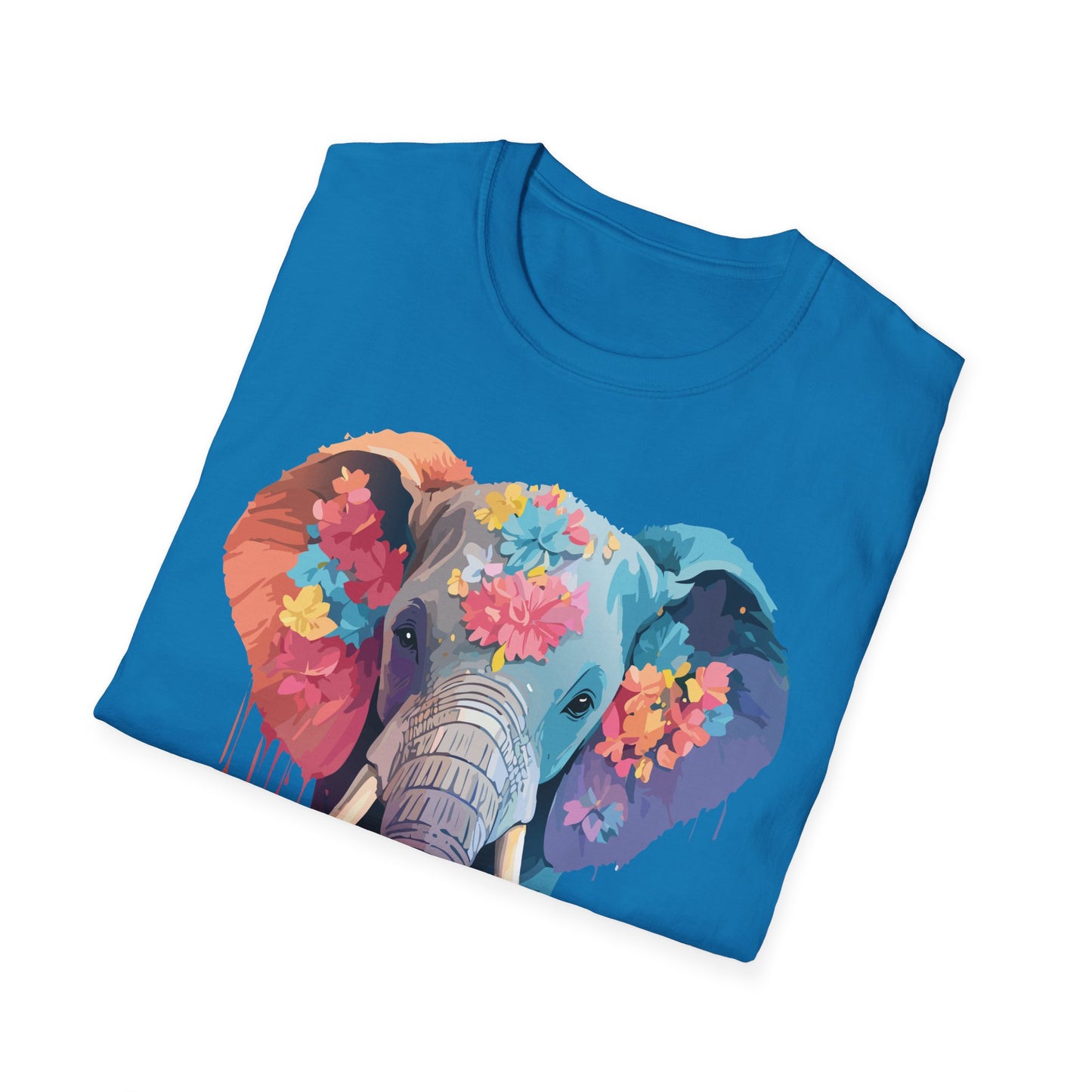 Elephant Shirt, T Shirt with Elephant, Elephant on T Shirt, T Shirt with Animation, Animals Tee Shirt
