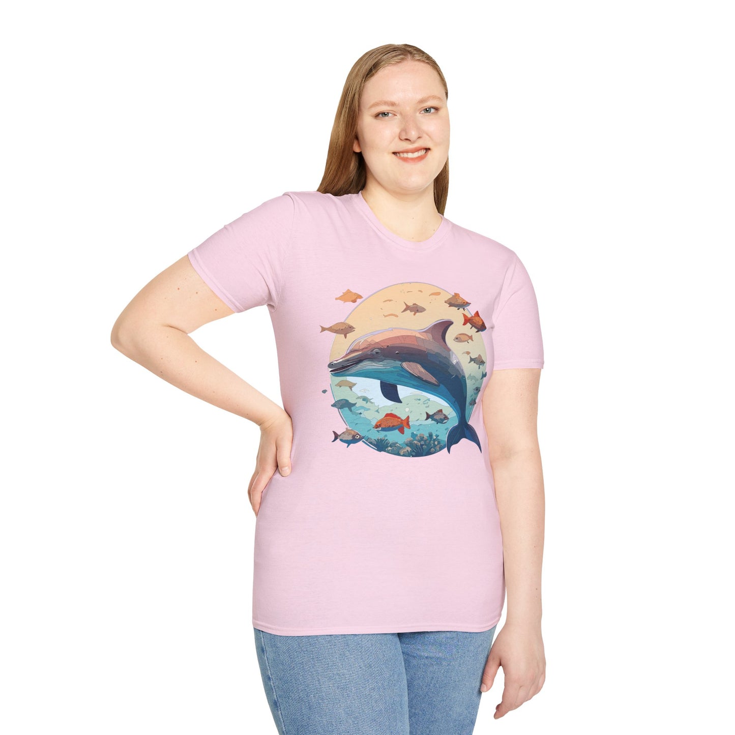 Dolphin Shirts, Shirt with Dolphin, Fish Tee Shirt, Animal Shirt
