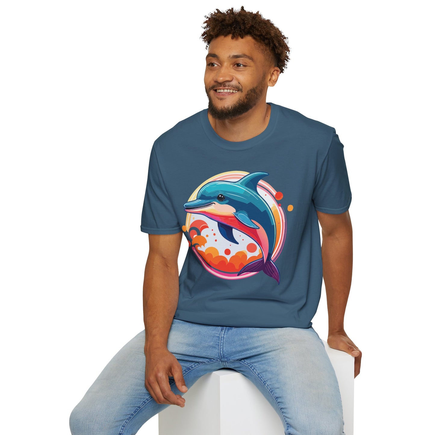 Dolphin Shirts, Shirt with Dolphin, Fish Tee Shirt, Animal Shirt