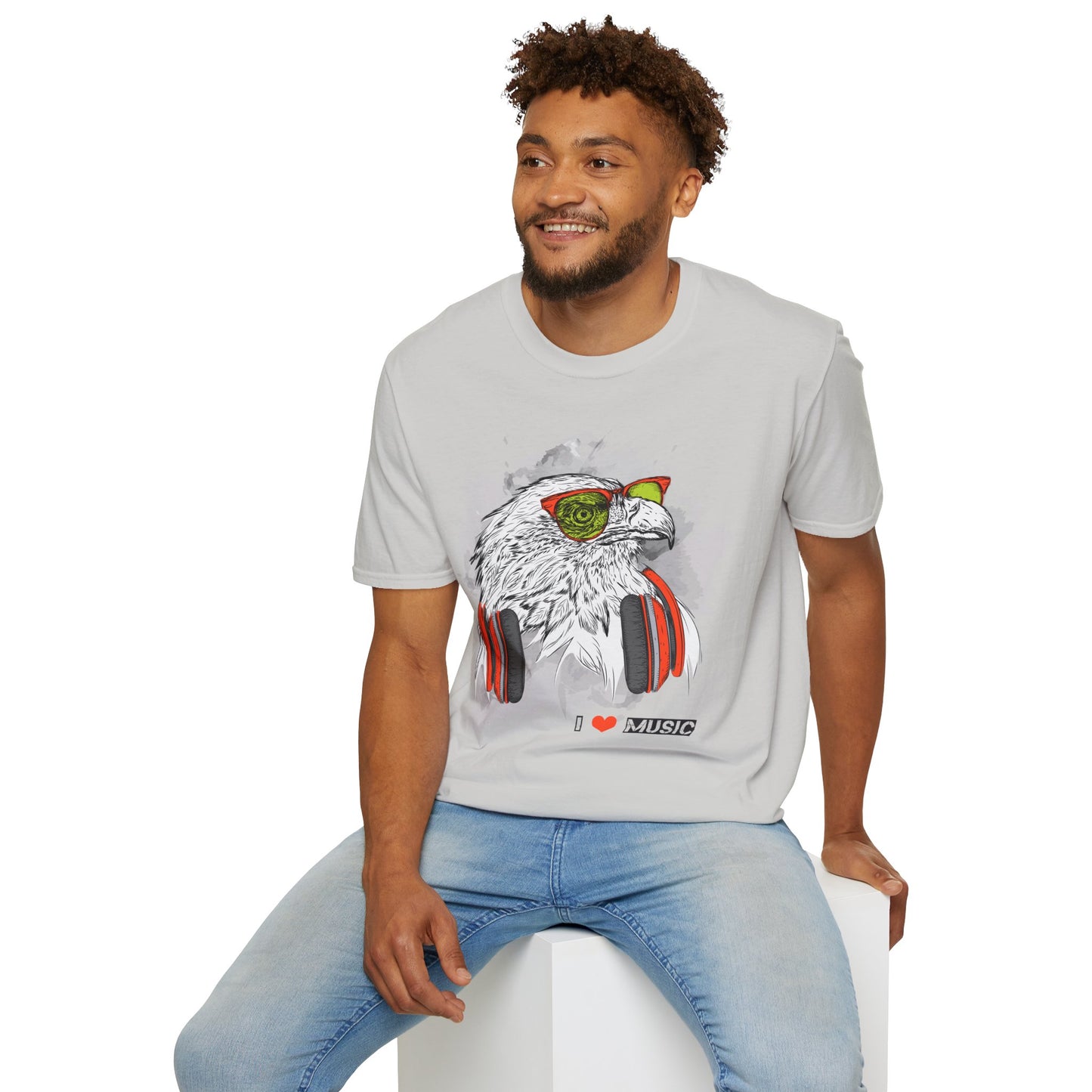 I love Music Animals Shirts, Shirt with Animals, Animals with Headphones Shirt