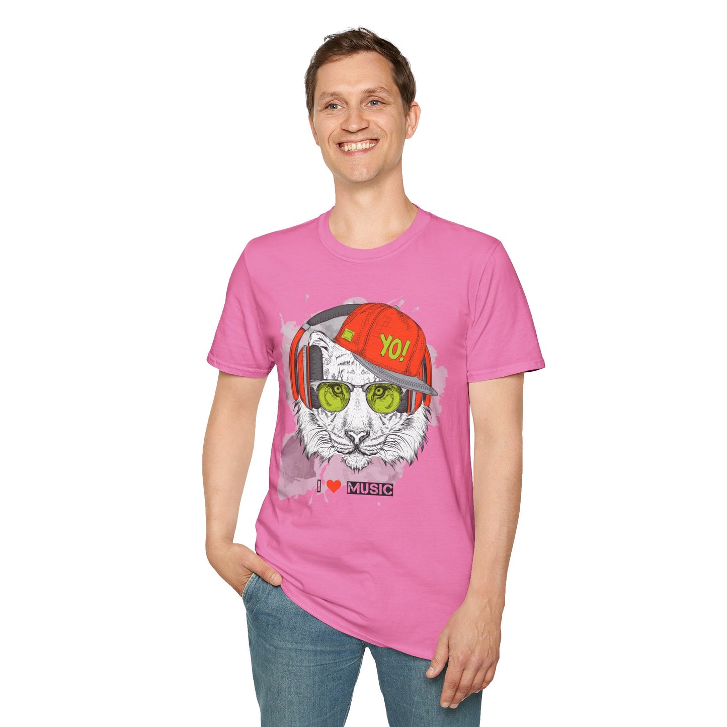 I love Music Animals Shirts, Shirt with Animals, Animals with Headphones Shirt