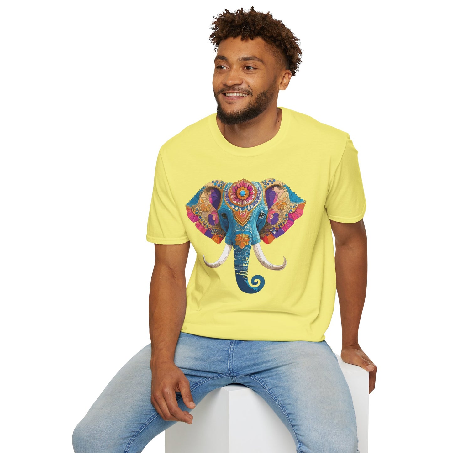 Elephant Shirt, T Shirt with Elephant, Elephant on T Shirt, T Shirt with Animation, Animals Tee Shirt
